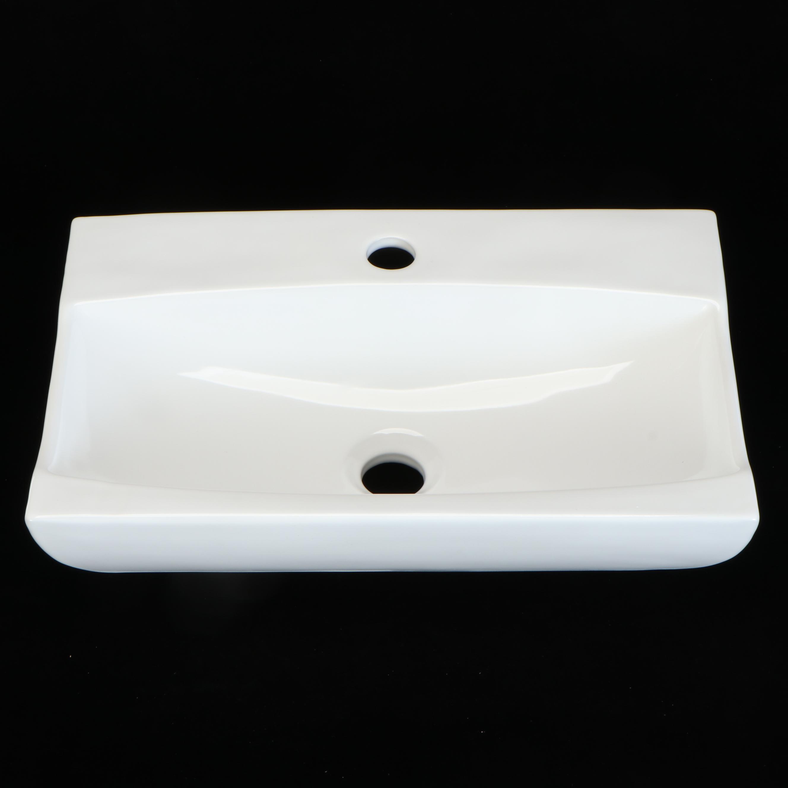 Rectangular Porcelain Vessel Sink