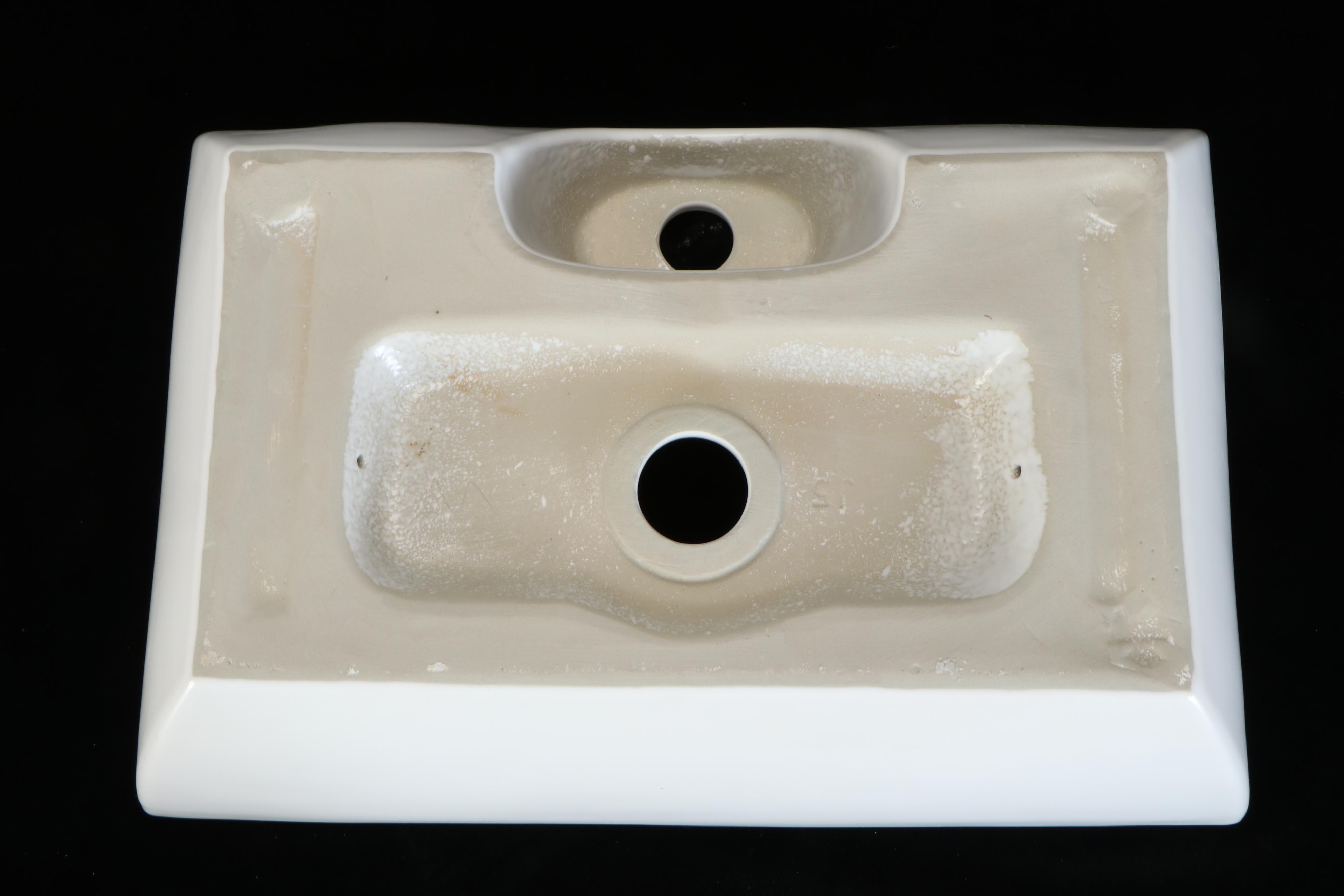 Rectangular Porcelain Vessel Sink