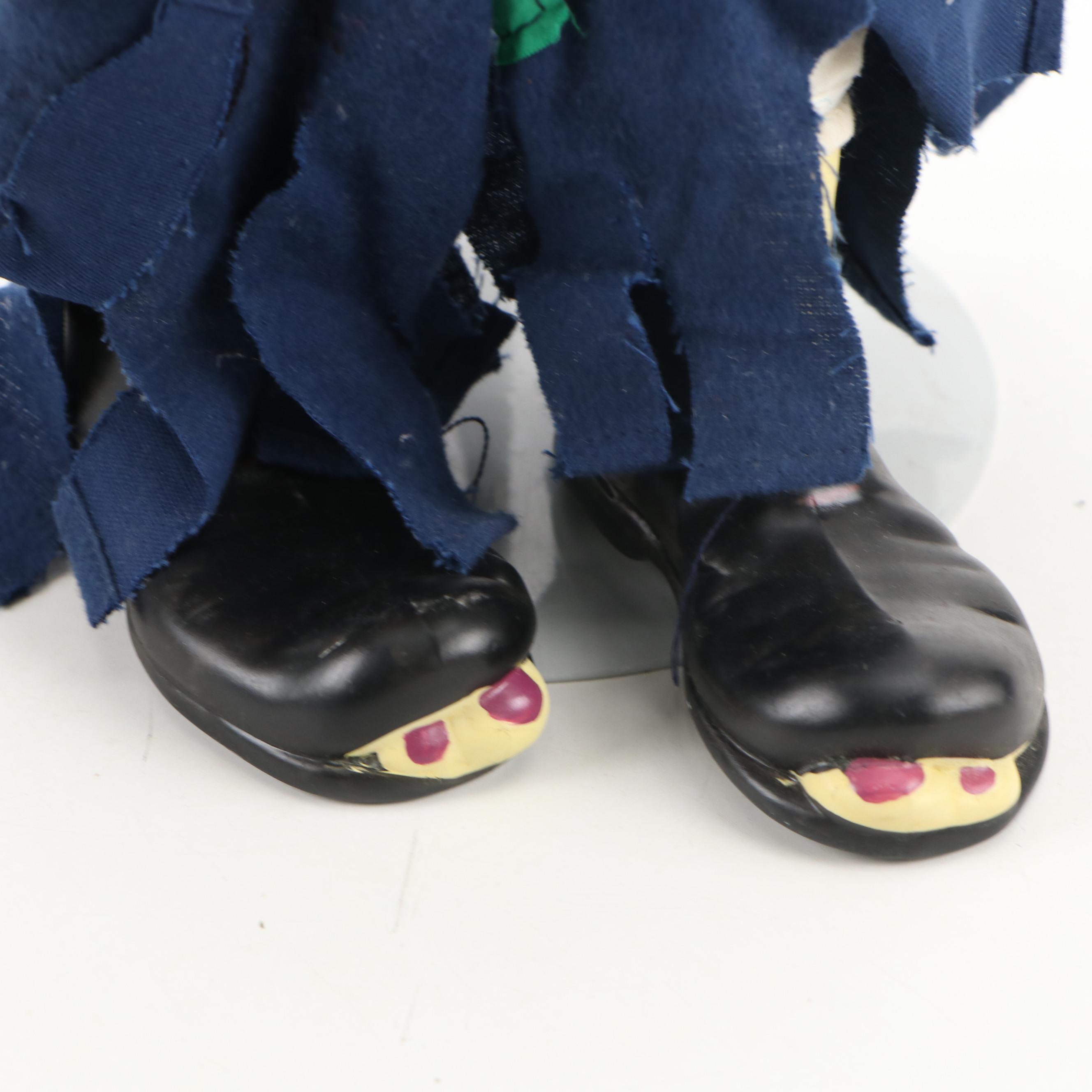 Flambro Emmett Kelly Jr. Clown Figurine and Dynasty Doll Collection Doll