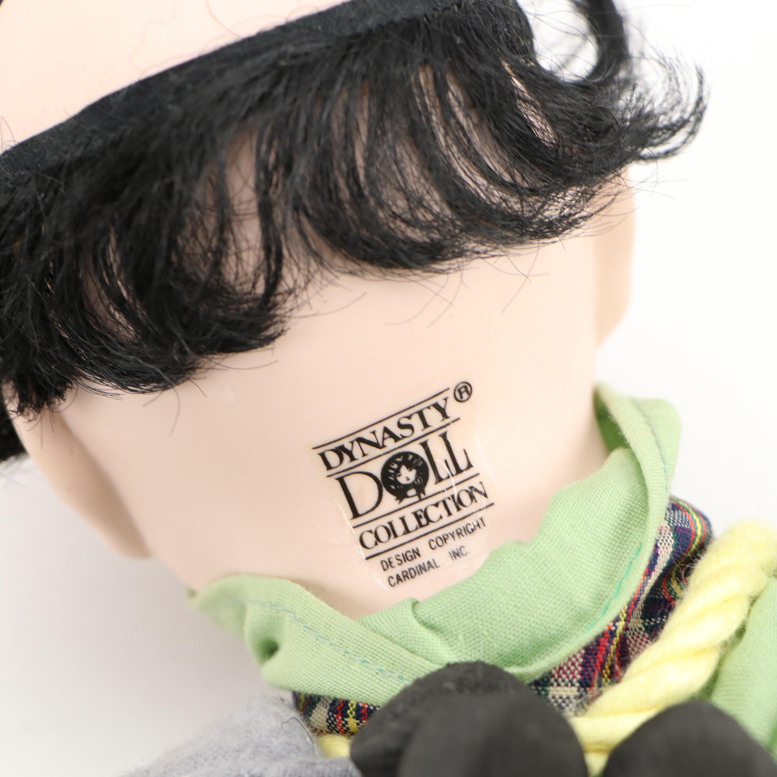 Flambro Emmett Kelly Jr. Clown Figurine and Dynasty Doll Collection Doll