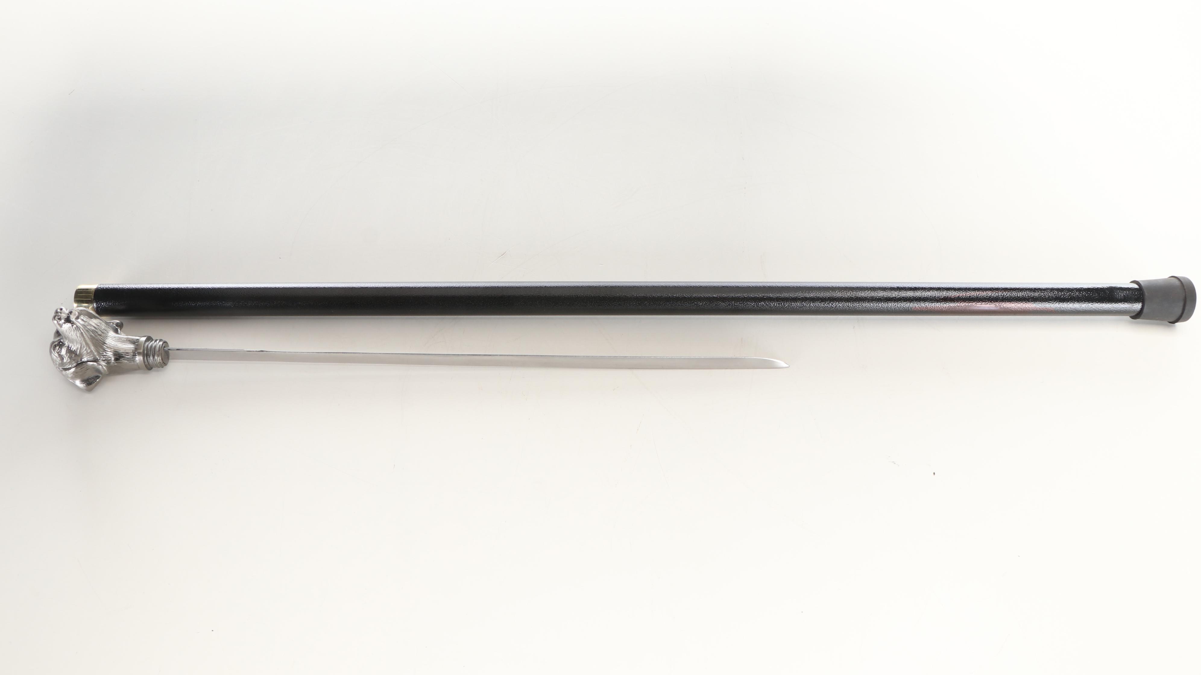 Dog Head Sword Cane