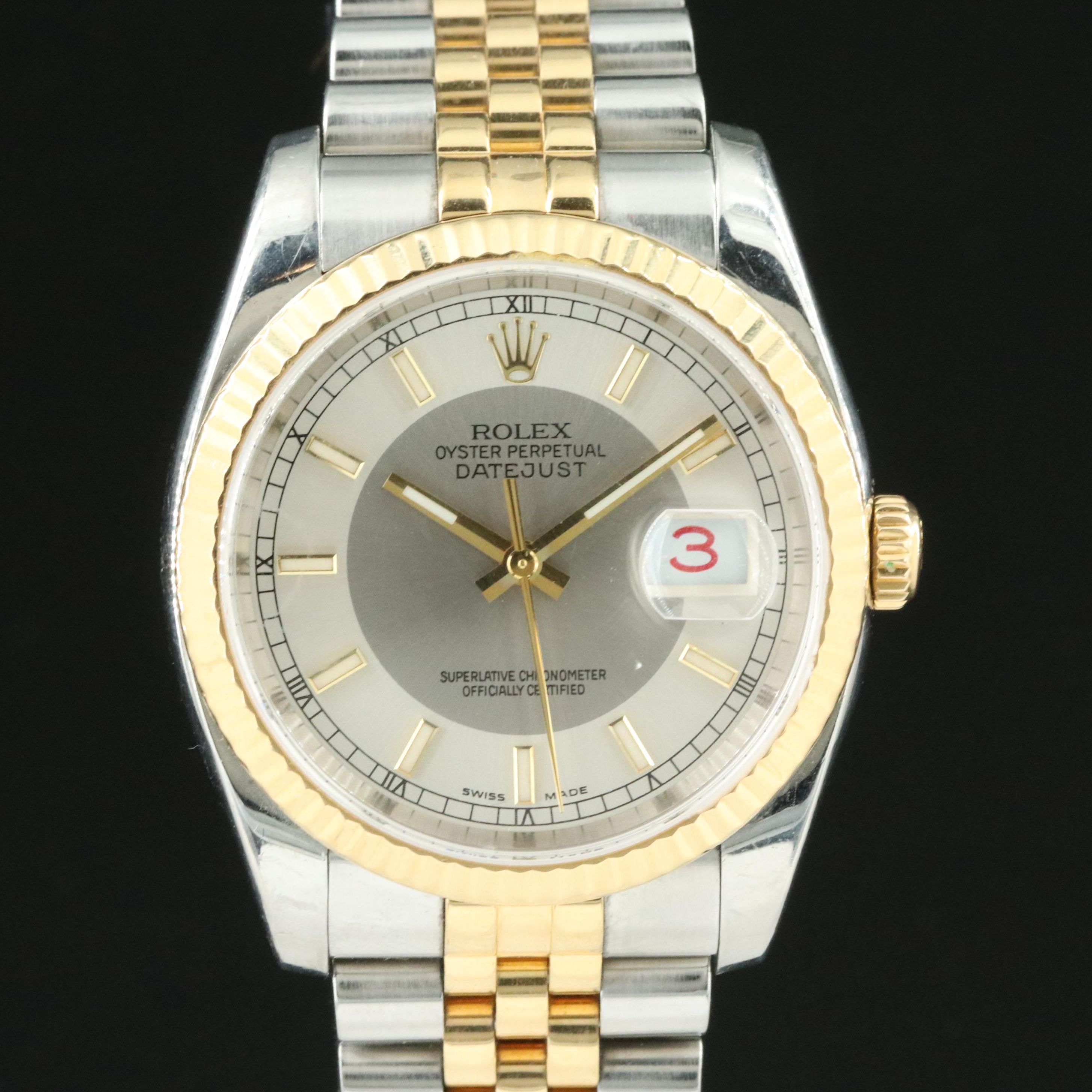 2005 Rolex Two-Tone Datejust Watch