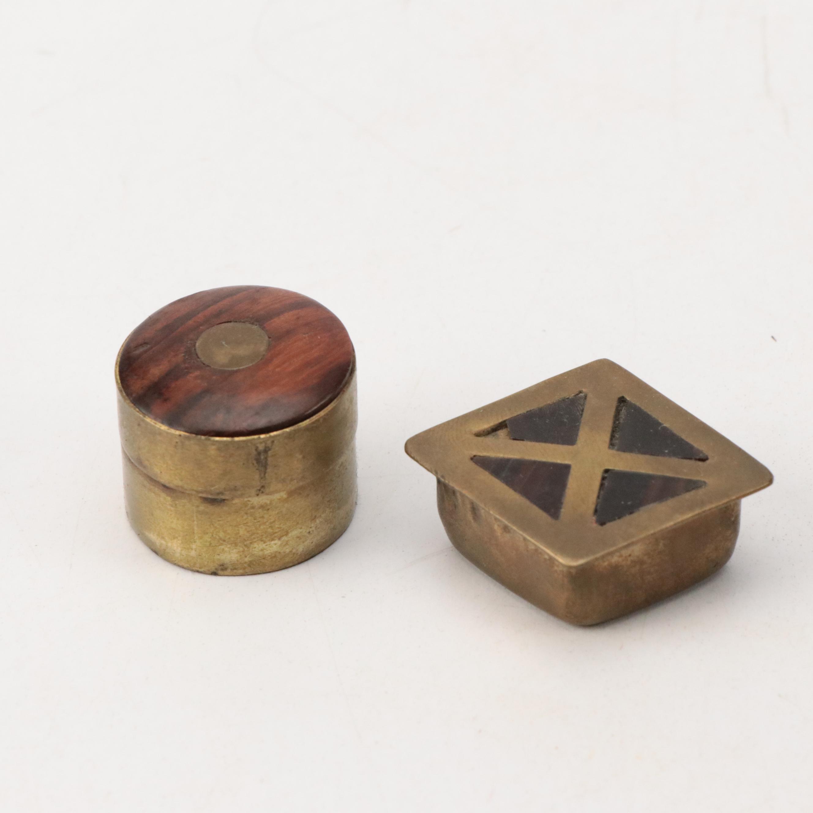 Indian Style Rosewood and Metal with Other Boxes and Décor, 20th Century