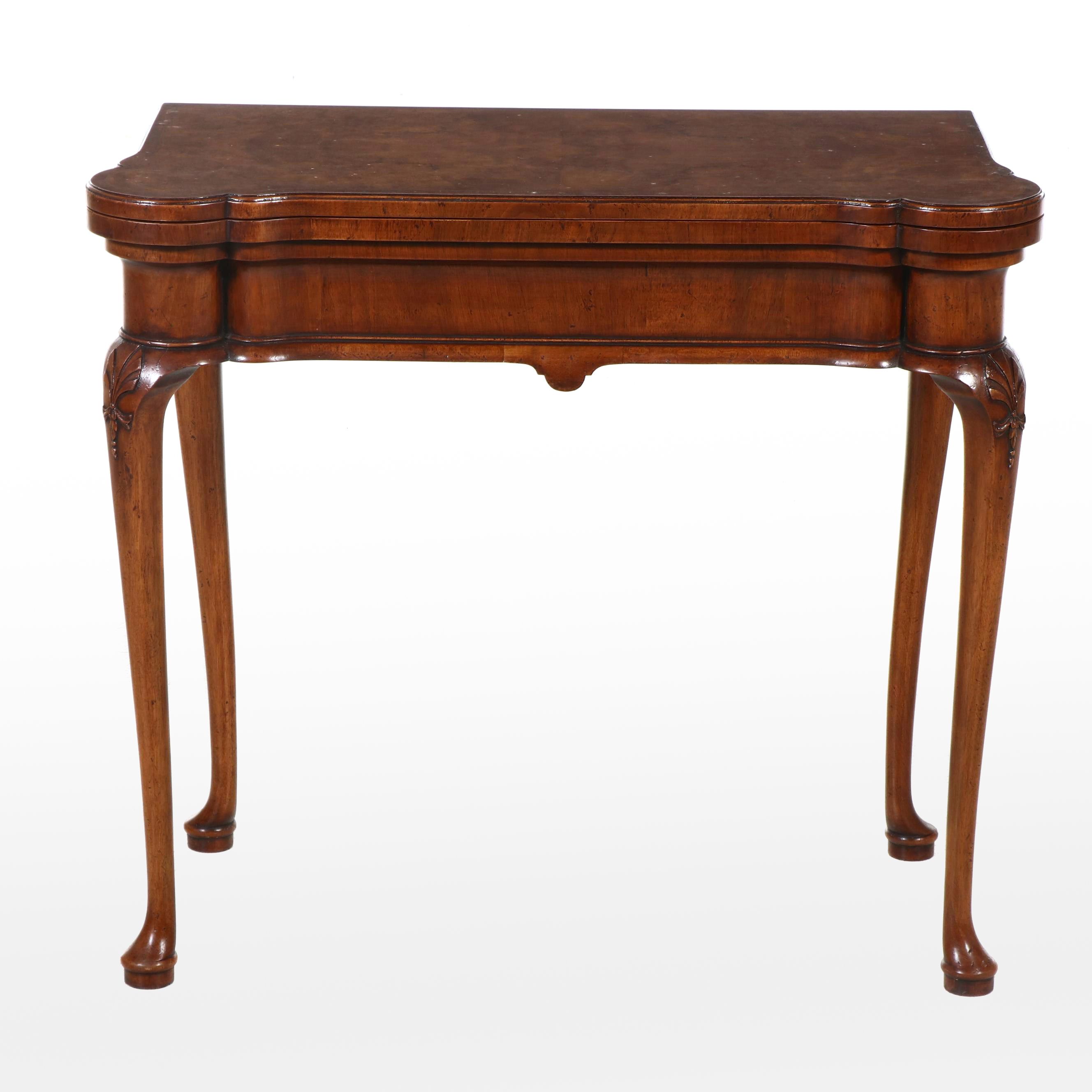 English Oak Flip-Top Games Table