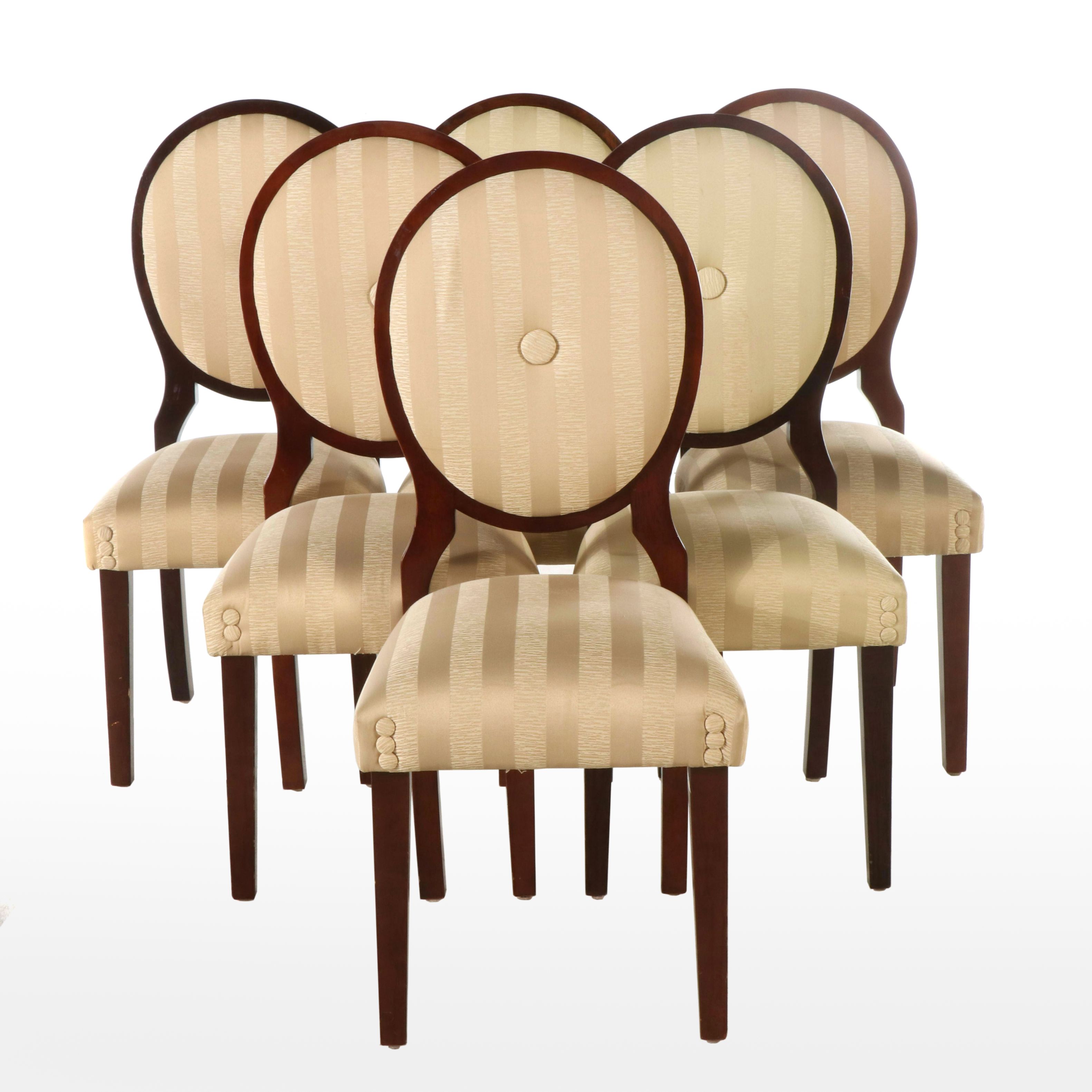 Set of Six The Bombay Co. Classical Style Mahogany Dining Chairs