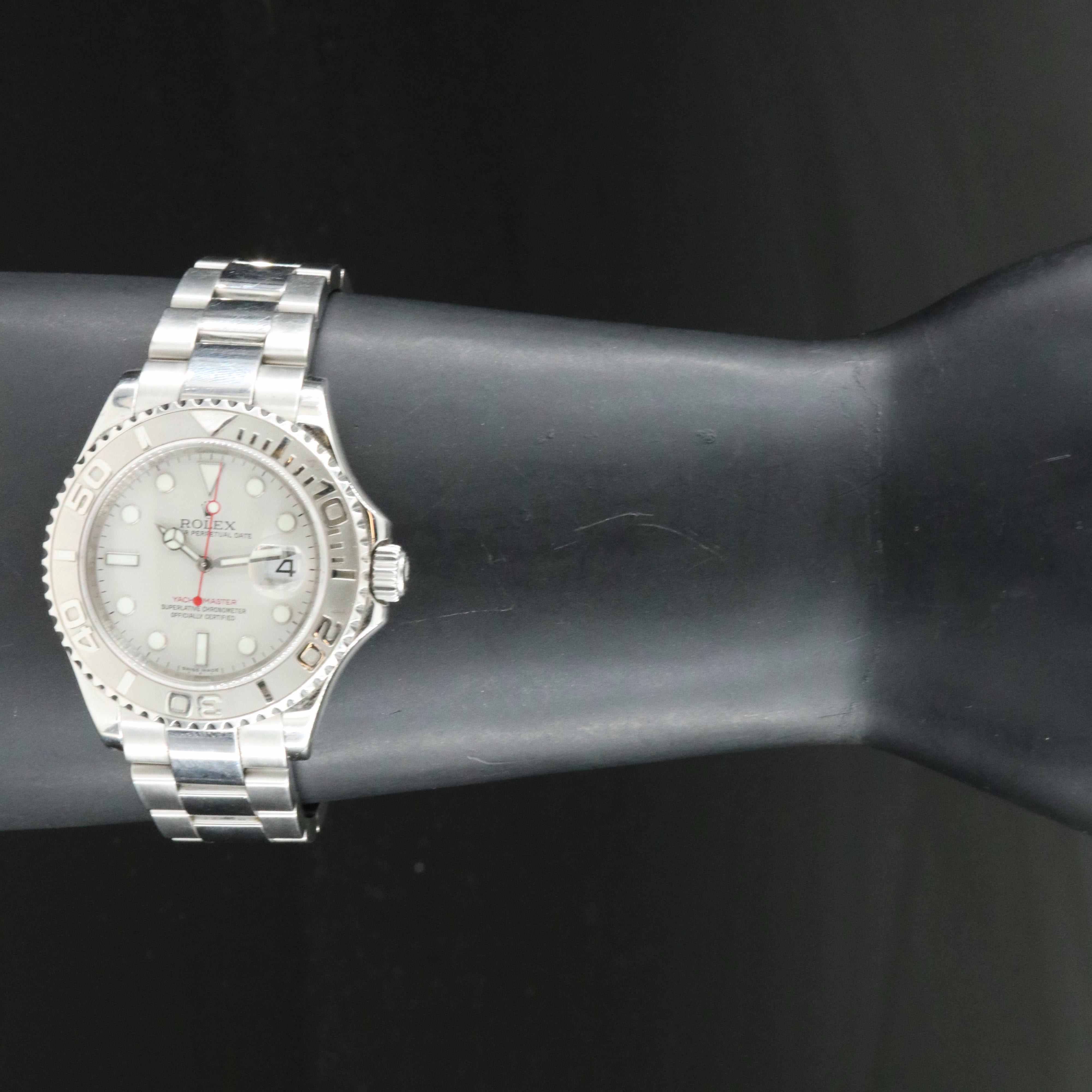 2007 Rolex Yacht-Master Platinum and Stainless Steel Watch