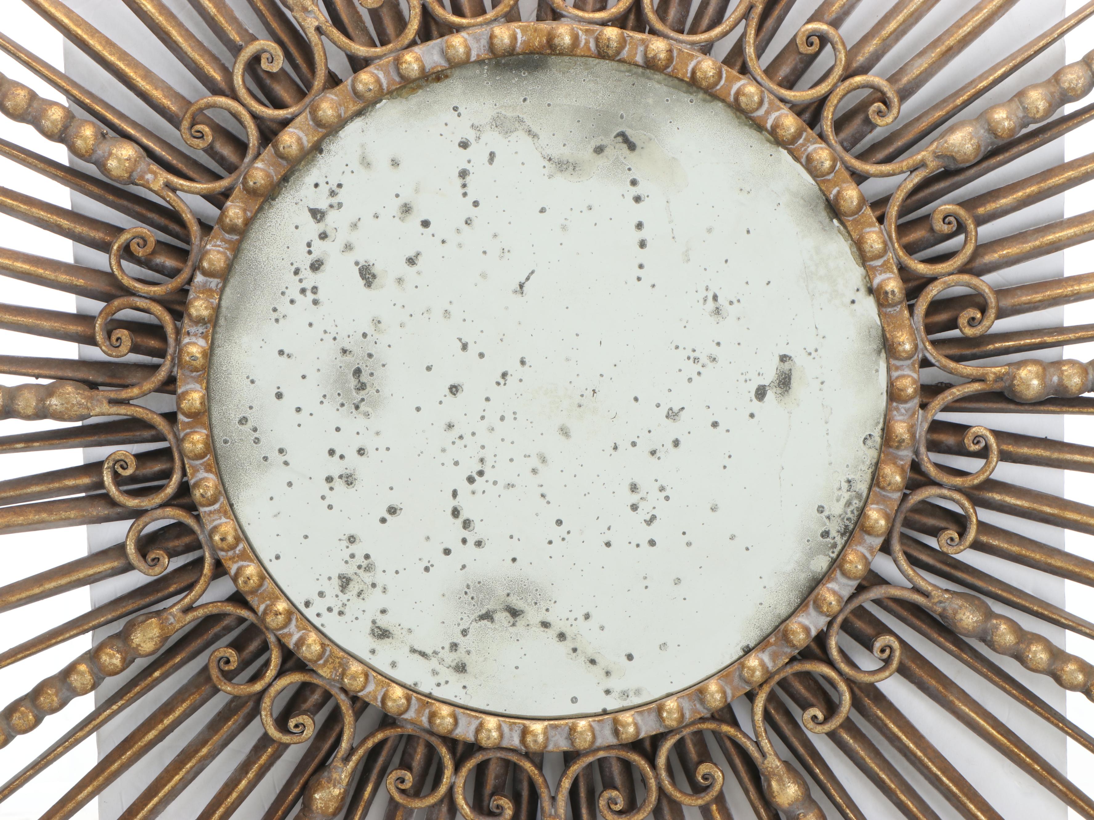 Uttermost Metal Sunburst Wall Mirror
