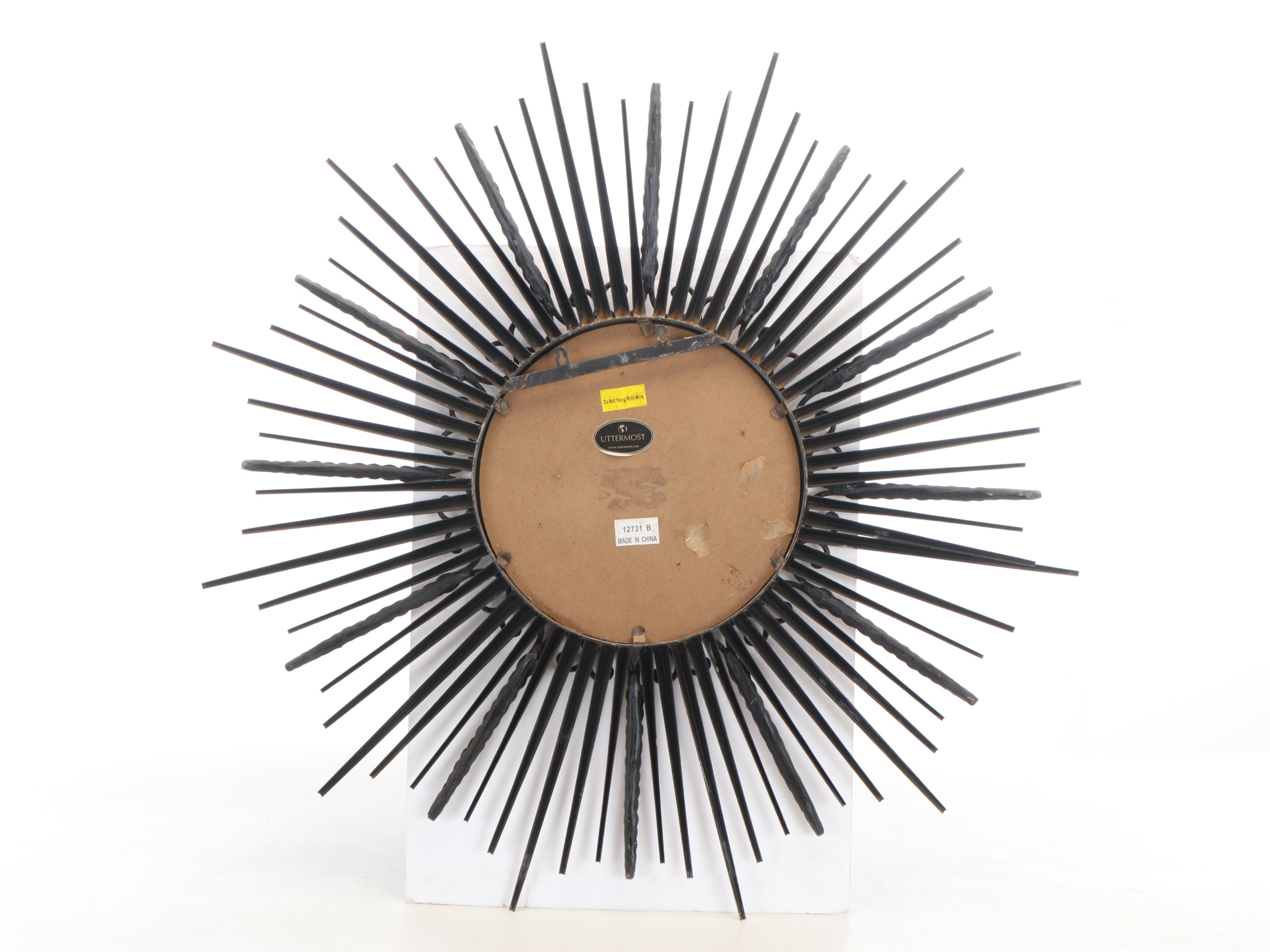 Uttermost Metal Sunburst Wall Mirror