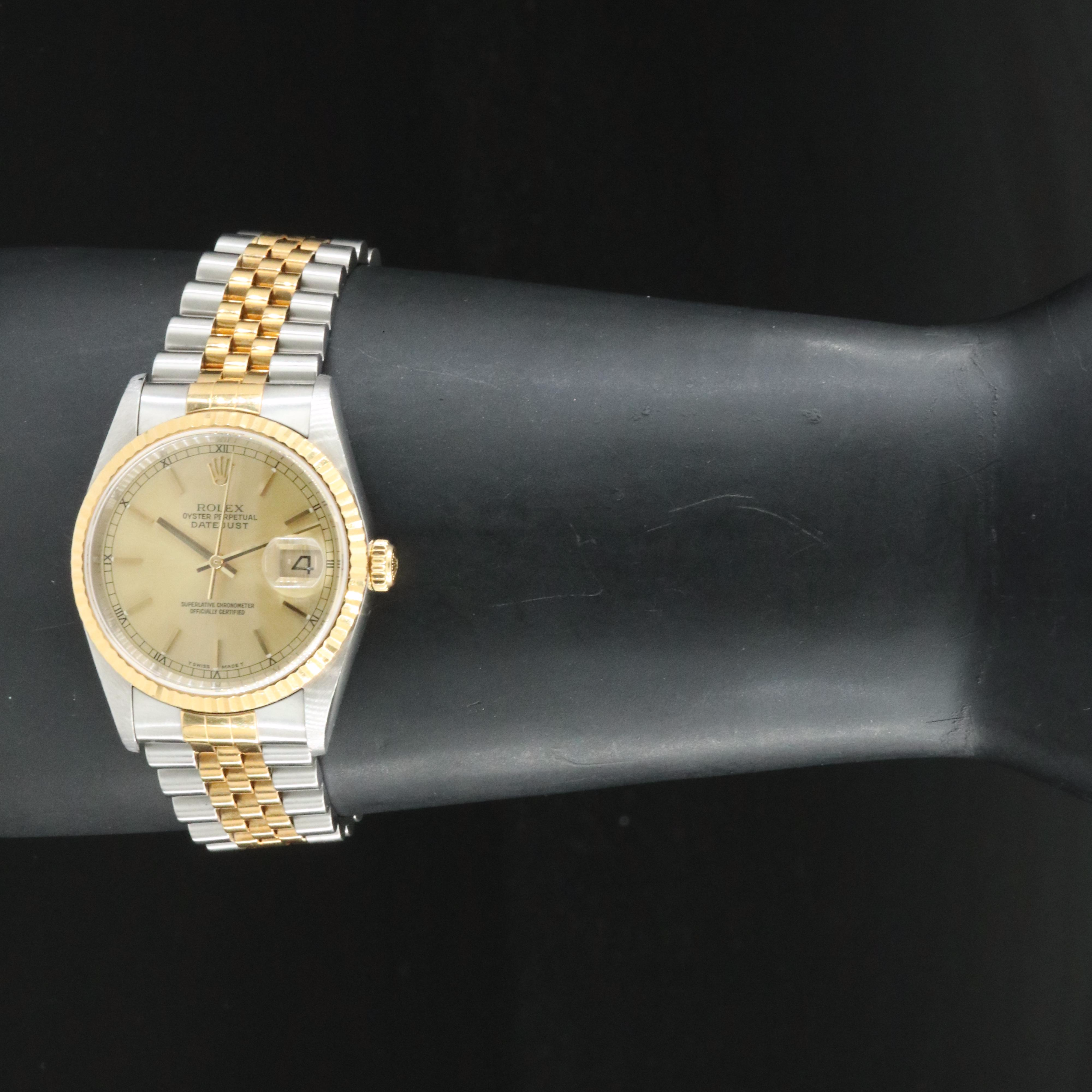 2001 Rolex Datejust 36 18K  and Steelinox Watch