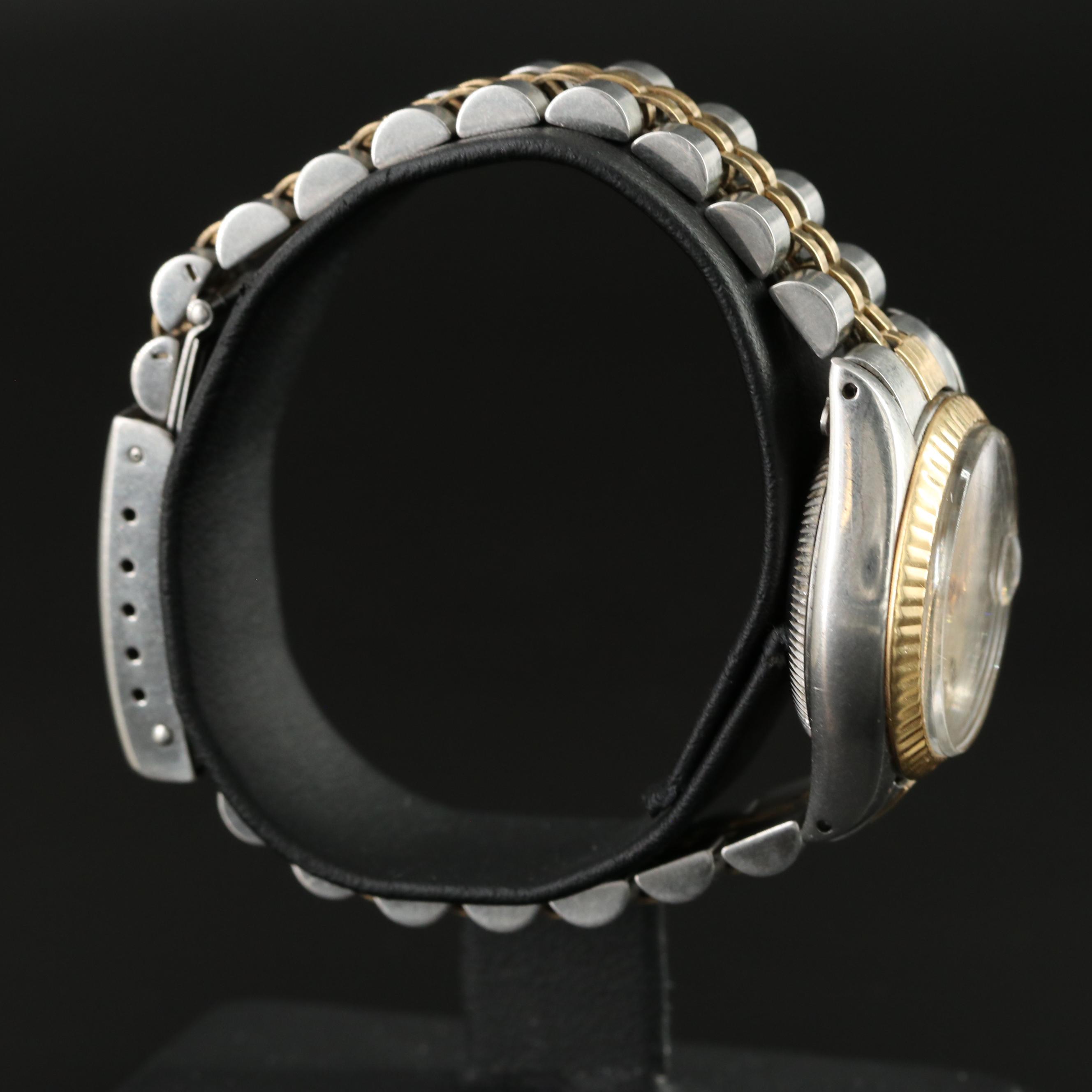 1980 Rolex Sigma Linen Dial Oyster Perpetual Date Watch