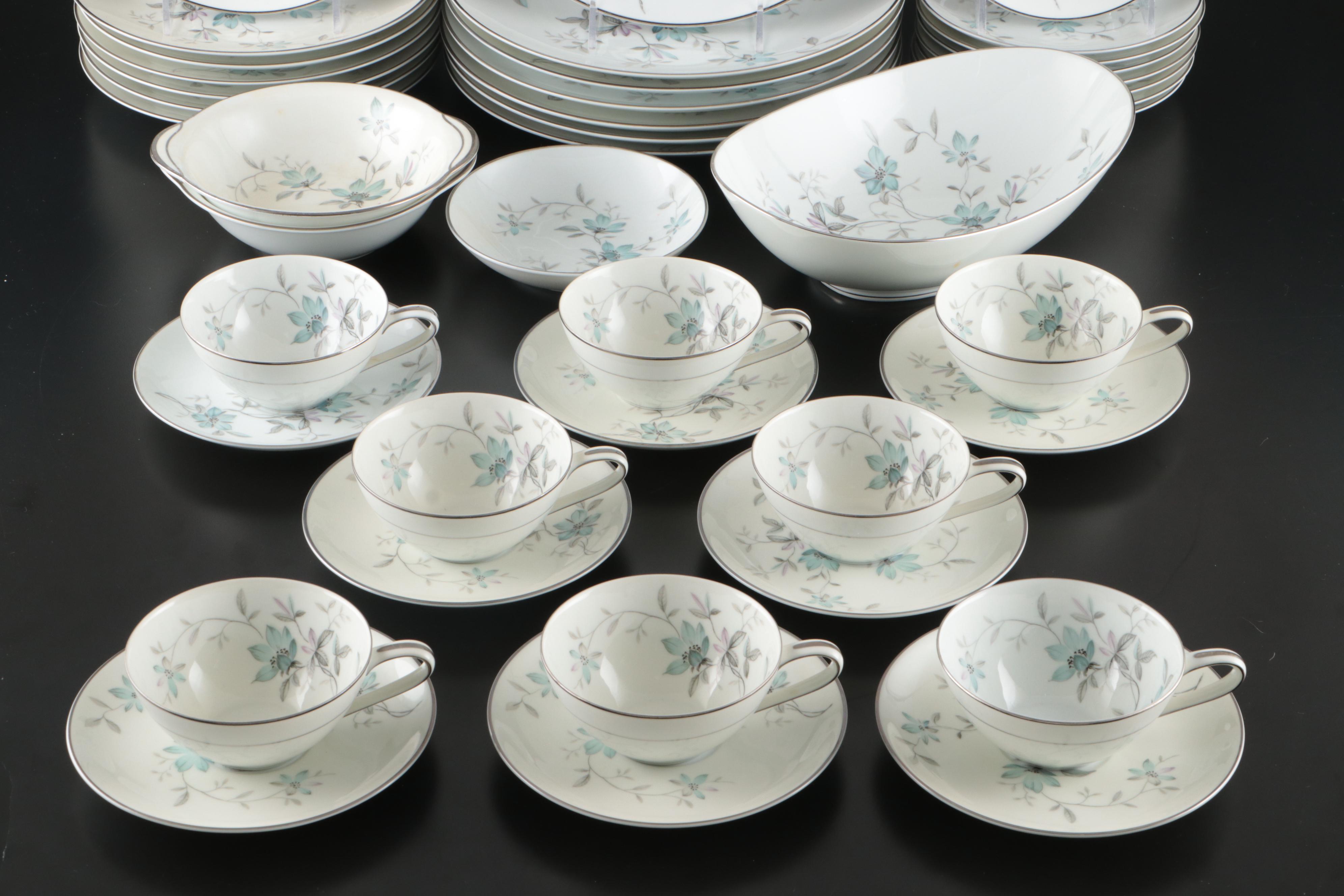 Noritake "Lorene" Porcelain Dinnerware, Mid-20th Century
