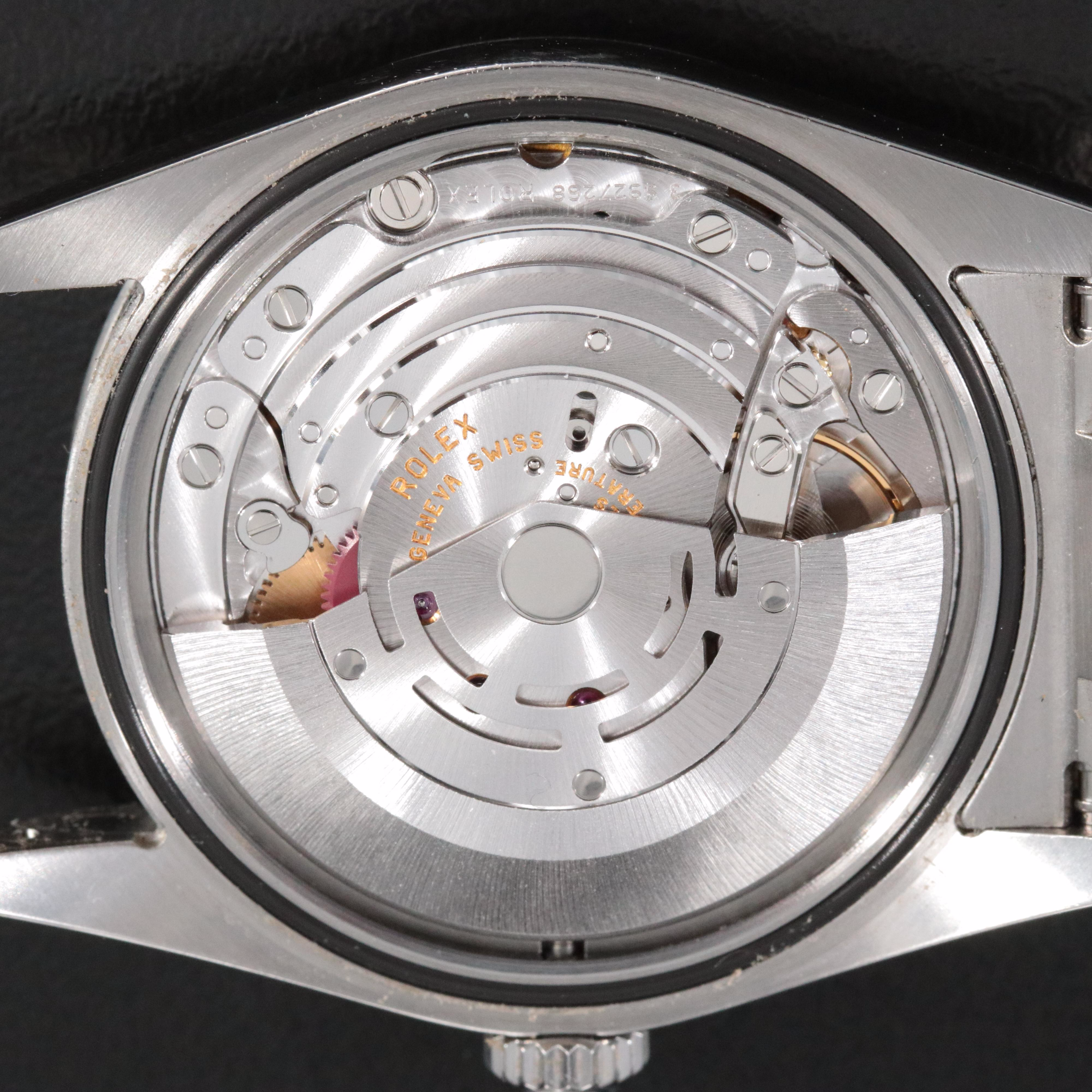 2004 Rolex Black Dial Stainless Steel Explorer Watch