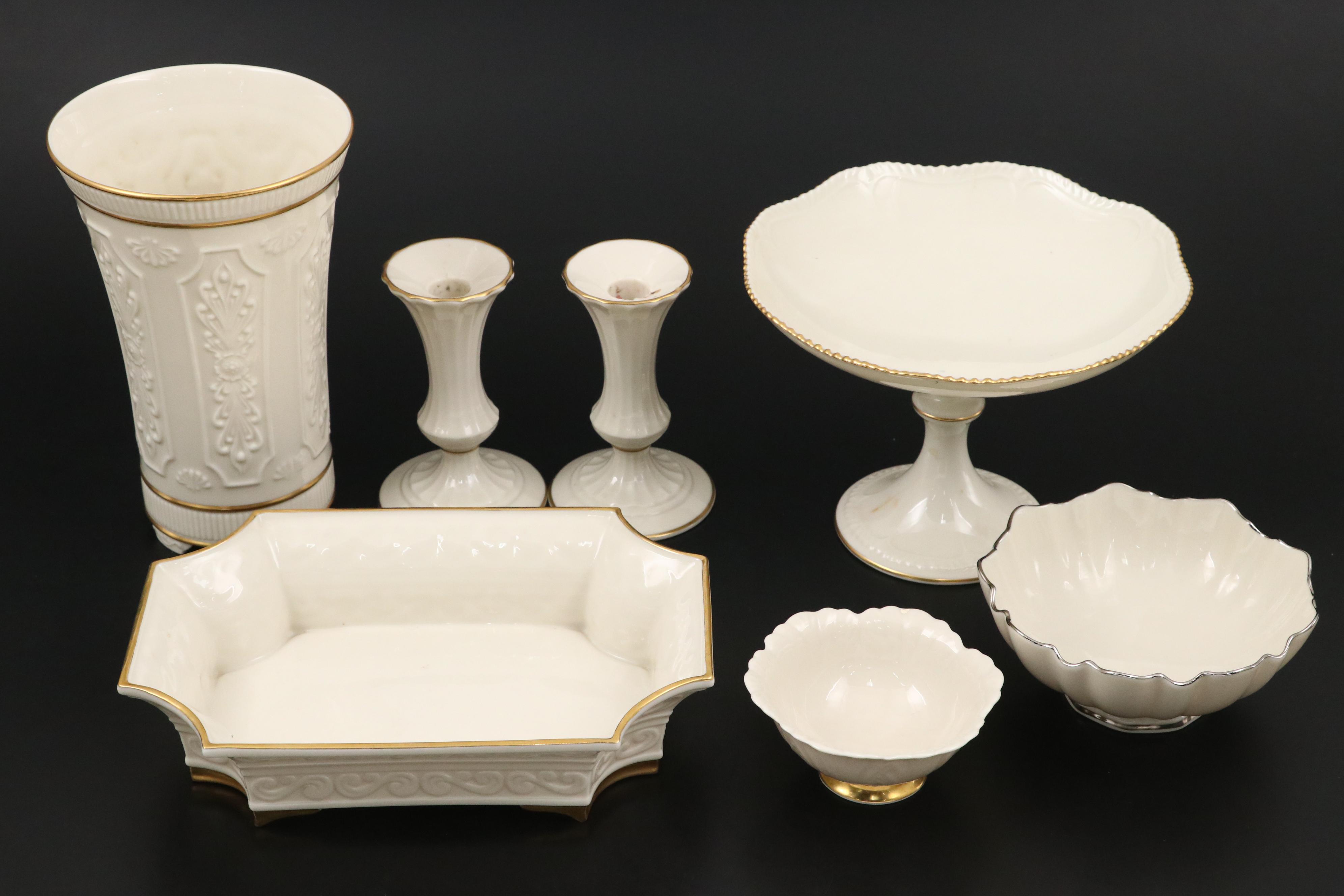 Lenox "Mansfield," "Versailles" and "Carlyle" Porcelain Tableware