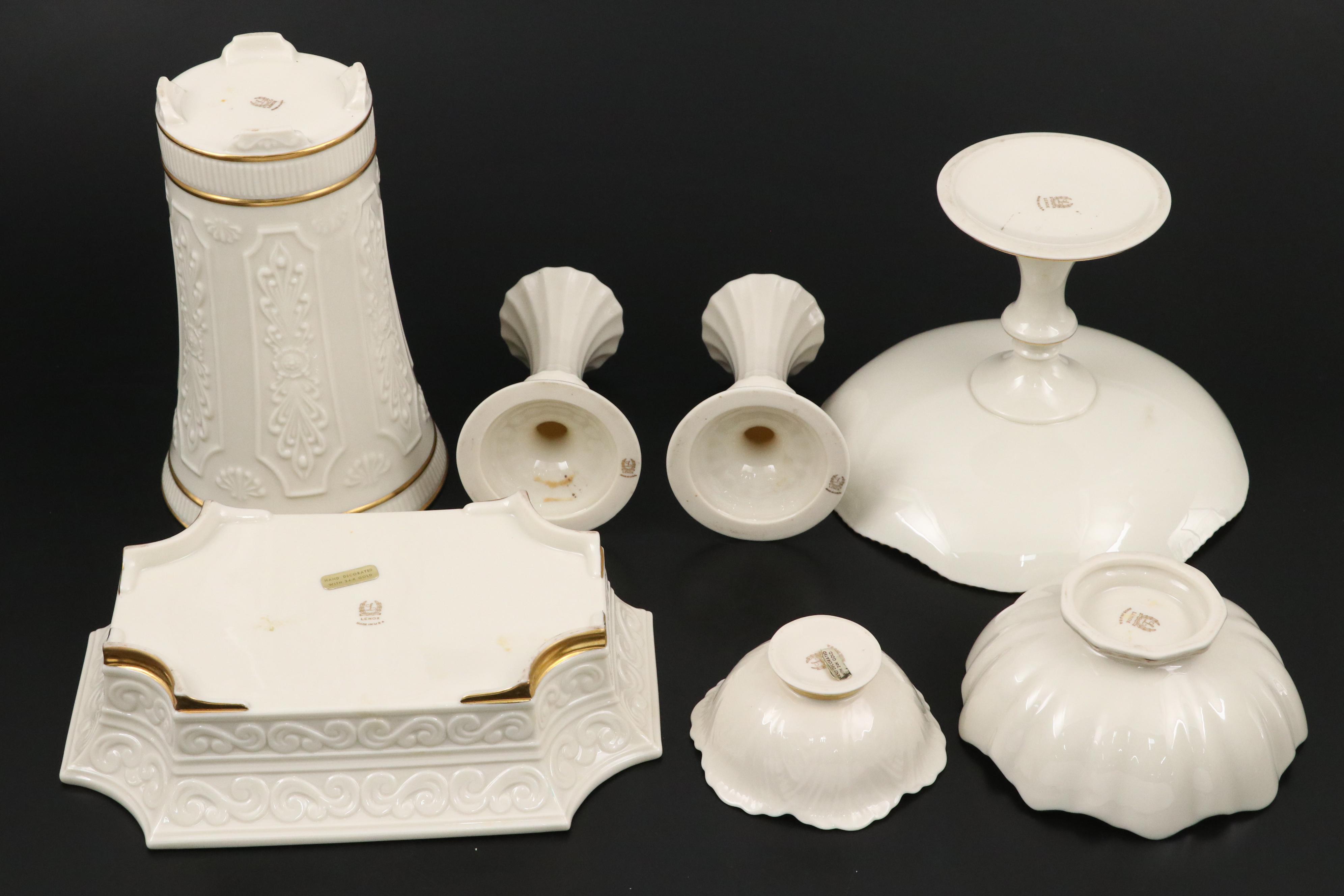Lenox "Mansfield," "Versailles" and "Carlyle" Porcelain Tableware