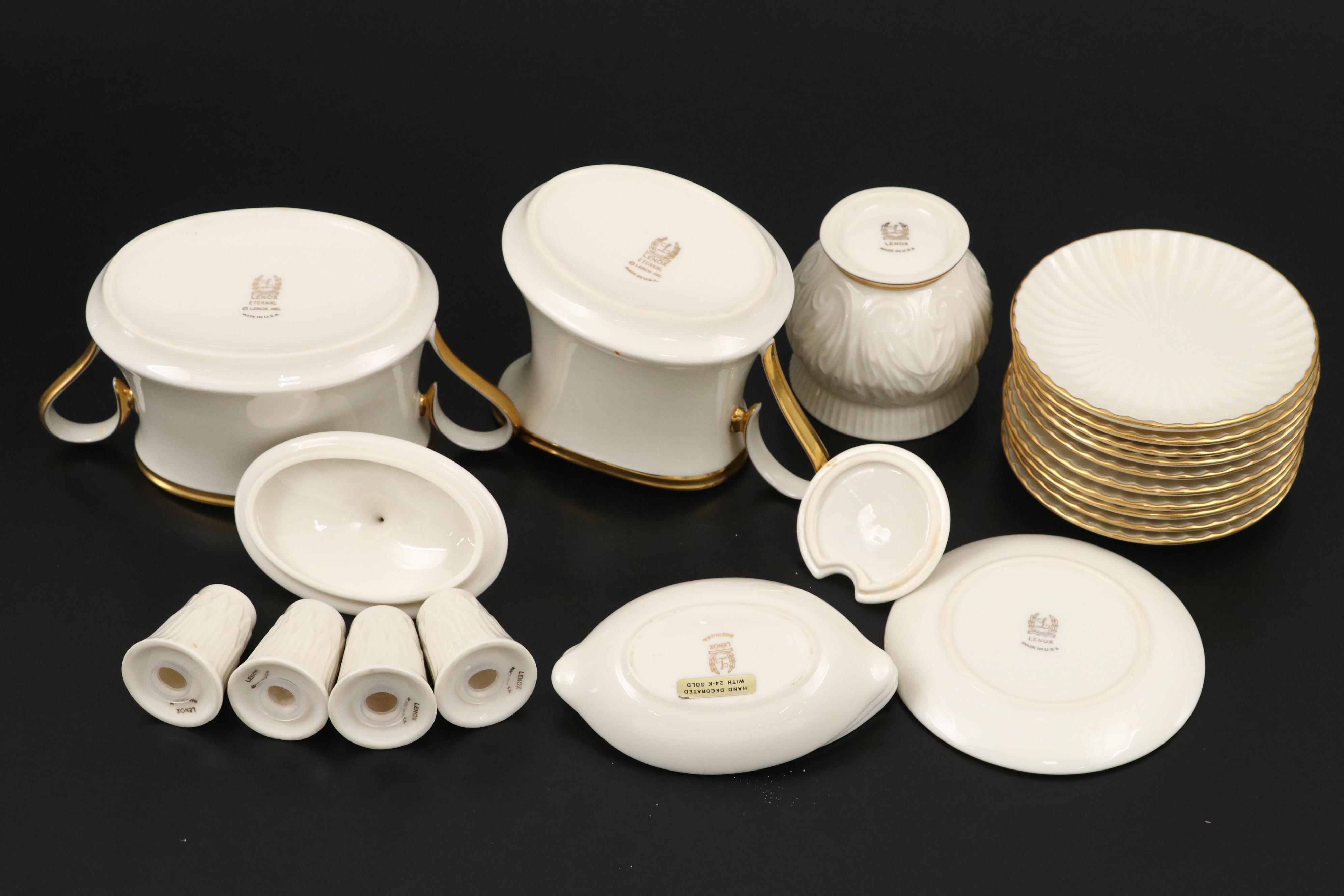 Lenox "Mansfield," "Versailles" and "Carlyle" Porcelain Tableware