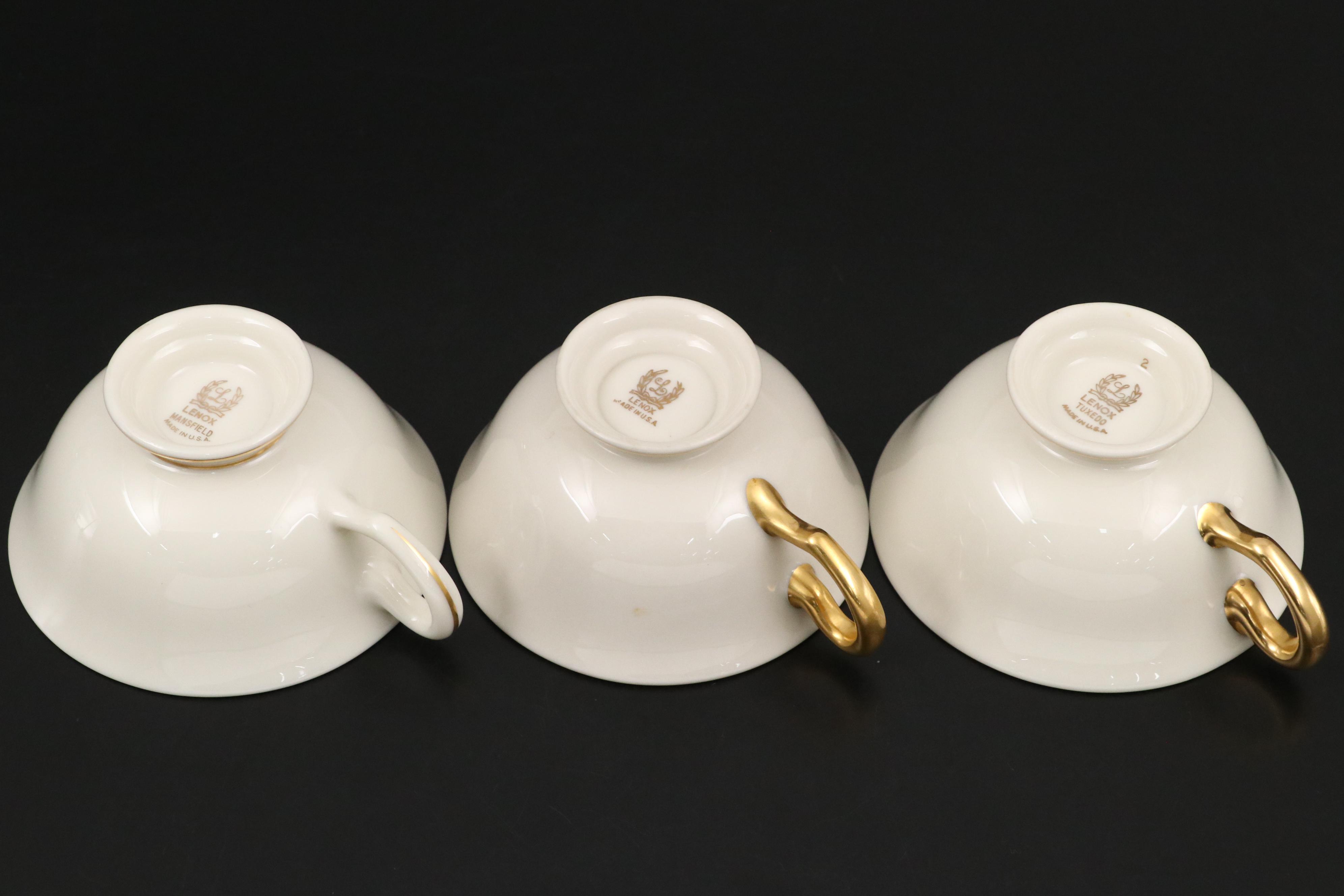 Lenox "Mansfield," "Versailles" and "Carlyle" Porcelain Tableware