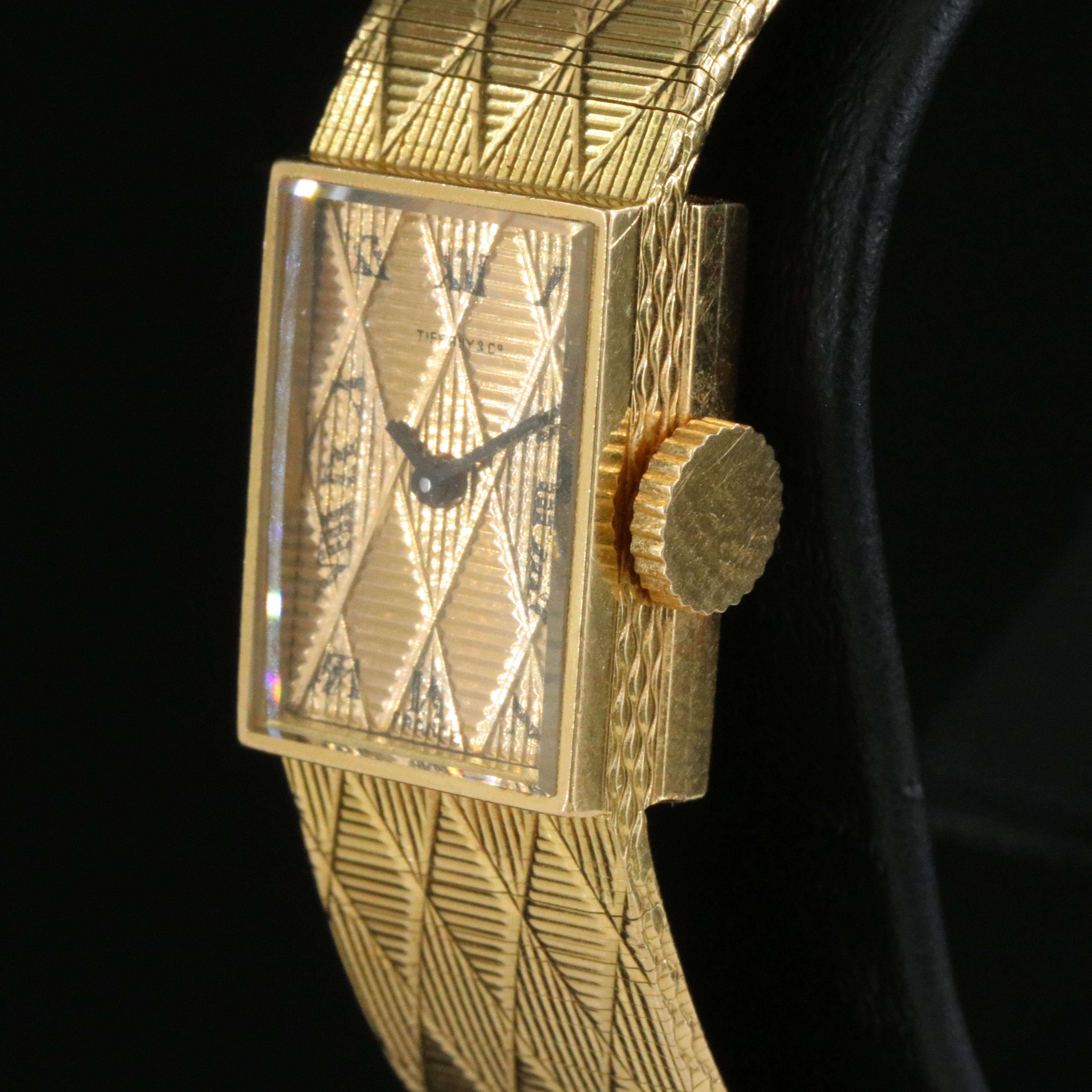 Vintage 18K Tiffany & Co. Argyle Style Watch