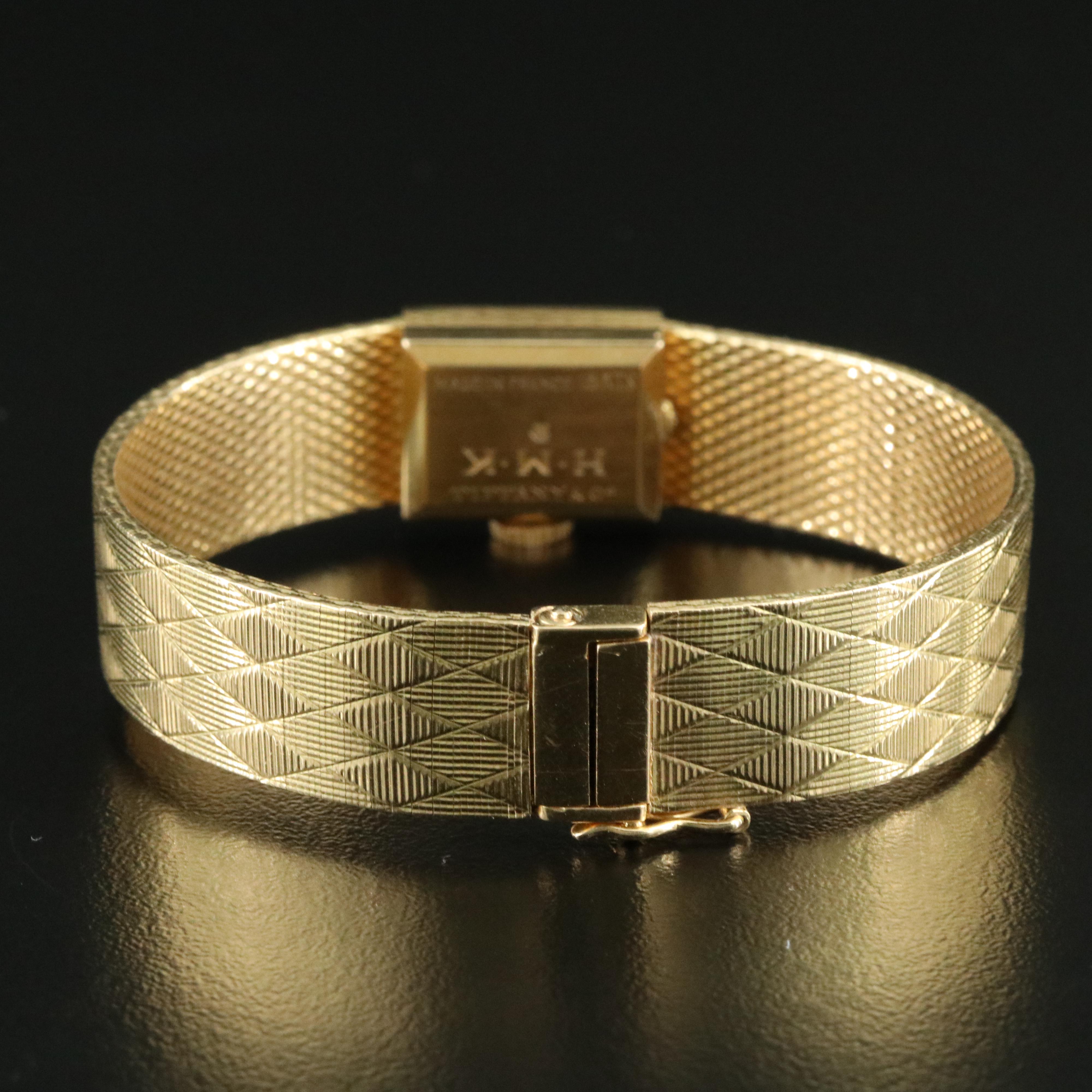 Vintage 18K Tiffany & Co. Argyle Style Watch