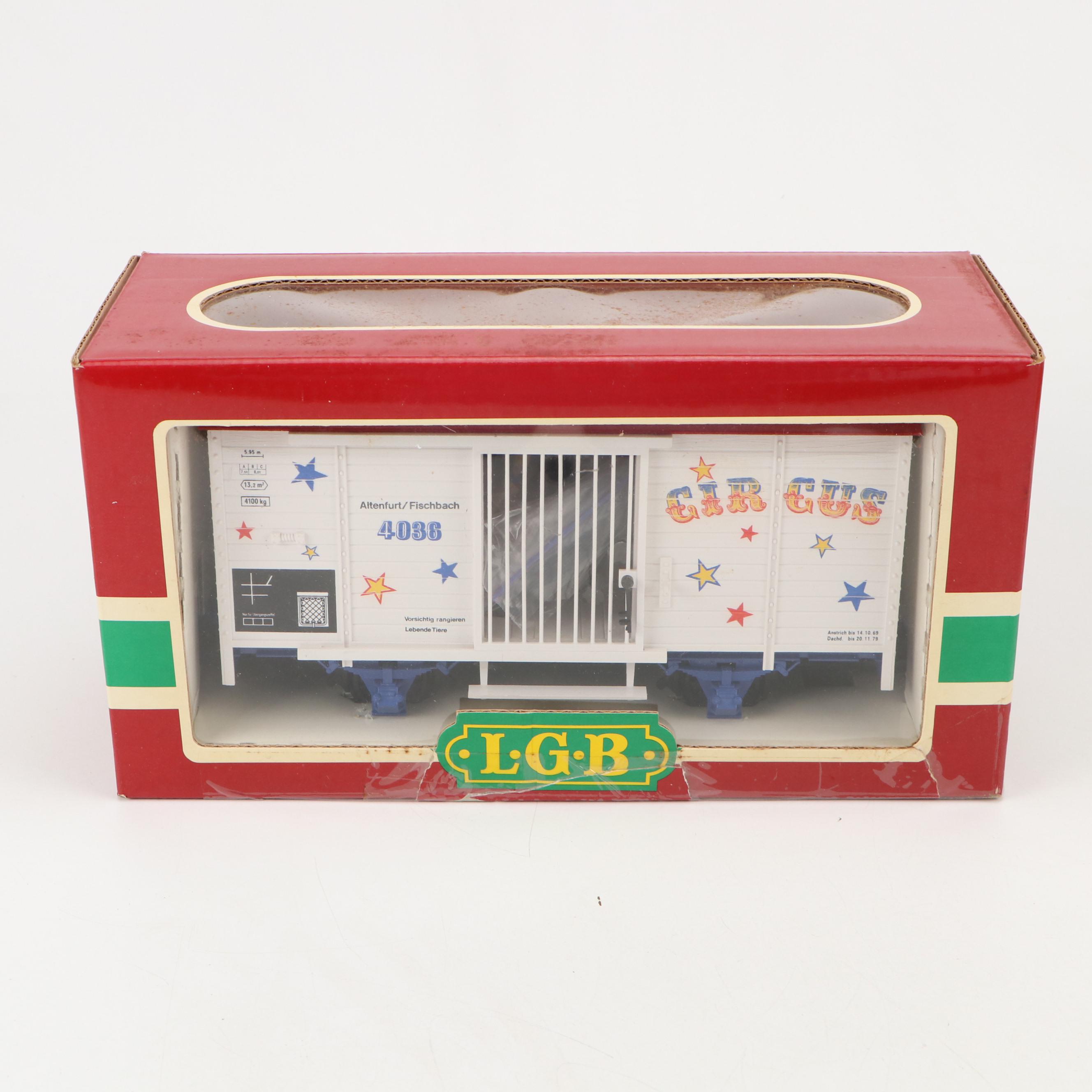 Lehmann-Gross-Bahn Tracks and Train Cars Including Circus Cars