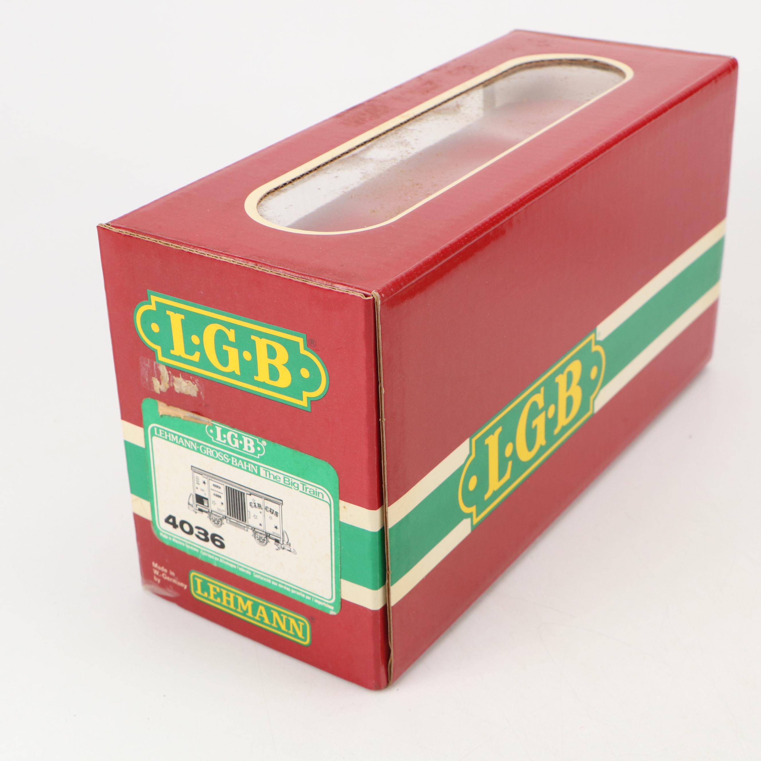 Lehmann-Gross-Bahn Tracks and Train Cars Including Circus Cars