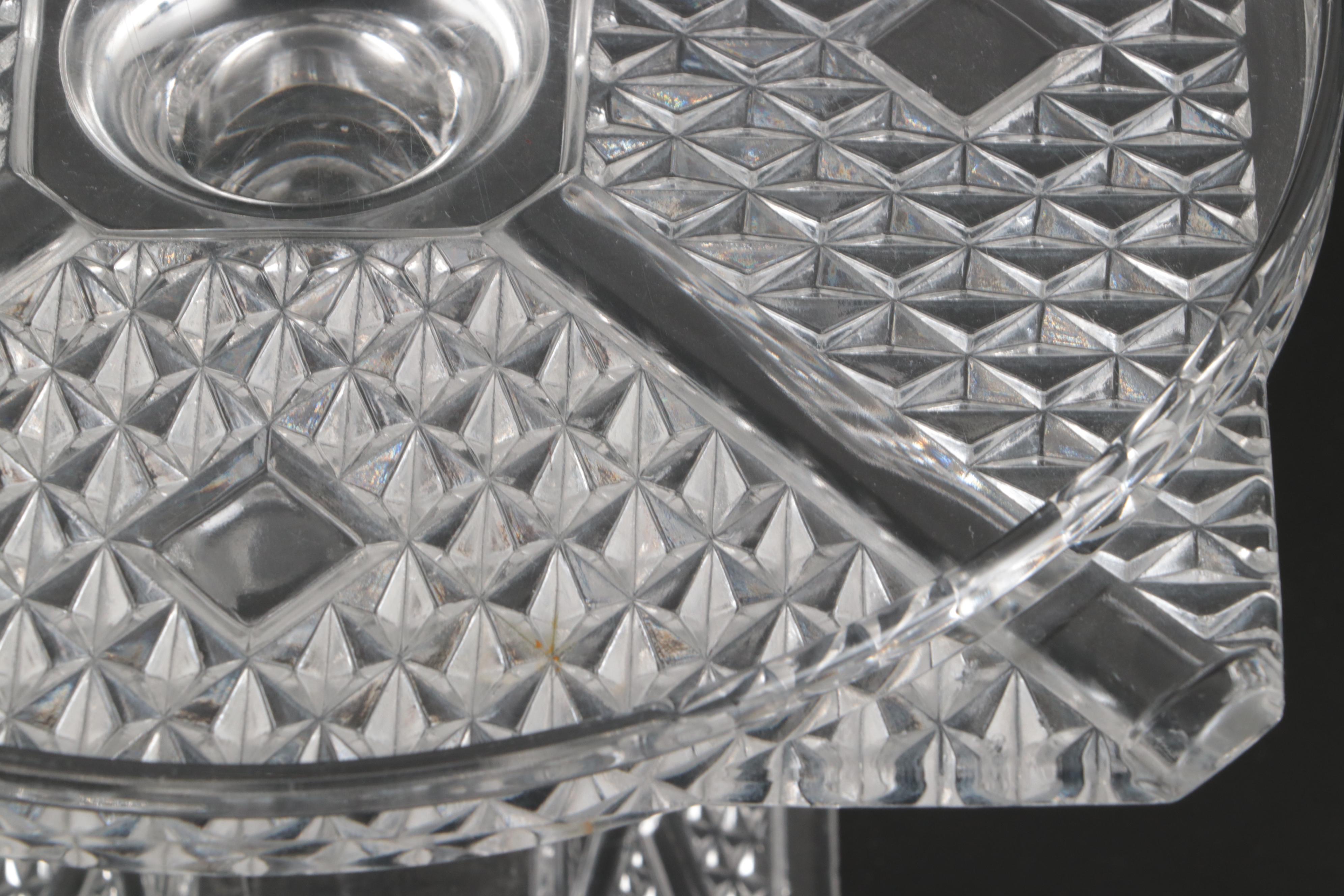 Ashman & Co. Cross Bar Cake Plate, Late 19th/Early 20th Century