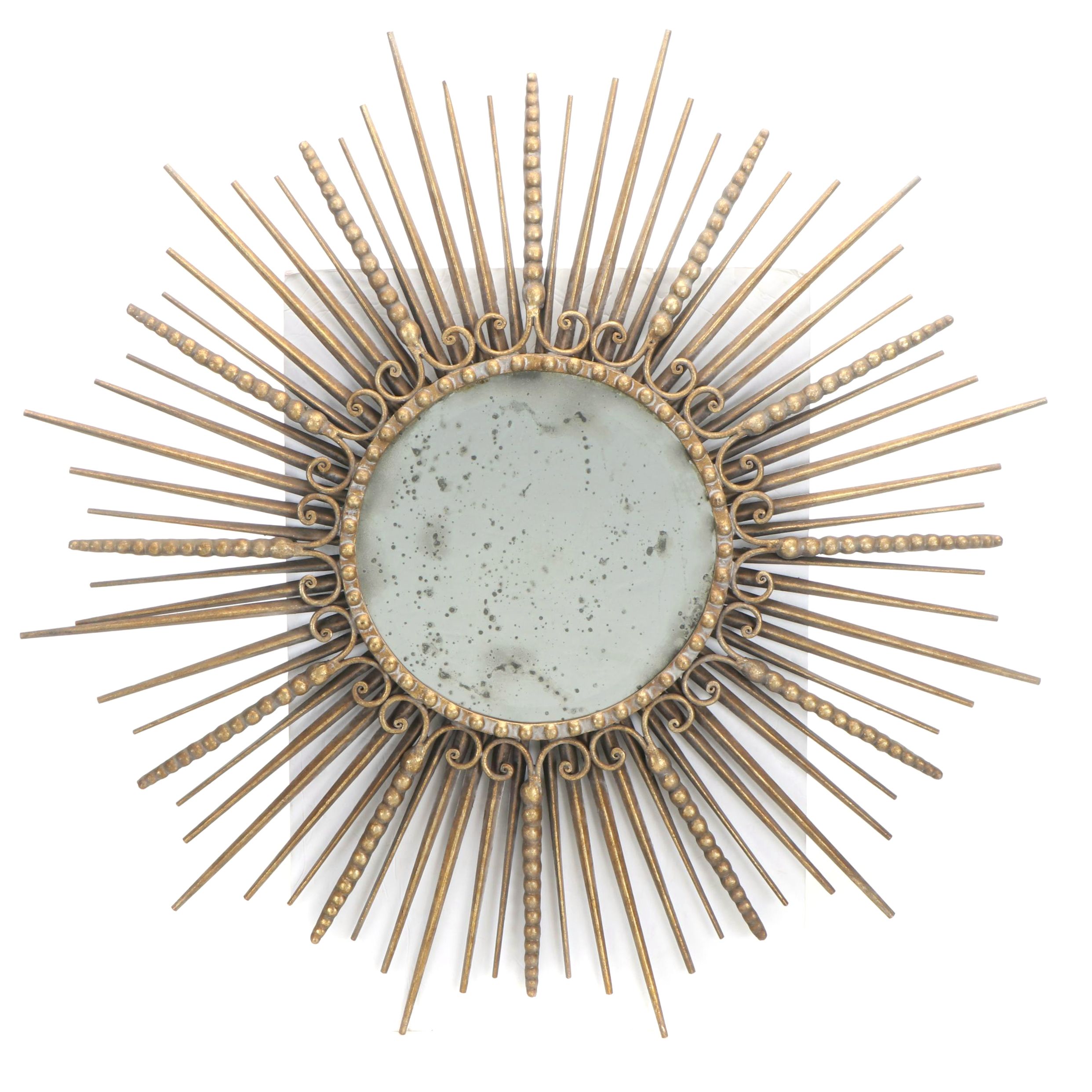 Uttermost Metal Sunburst Wall Mirror
