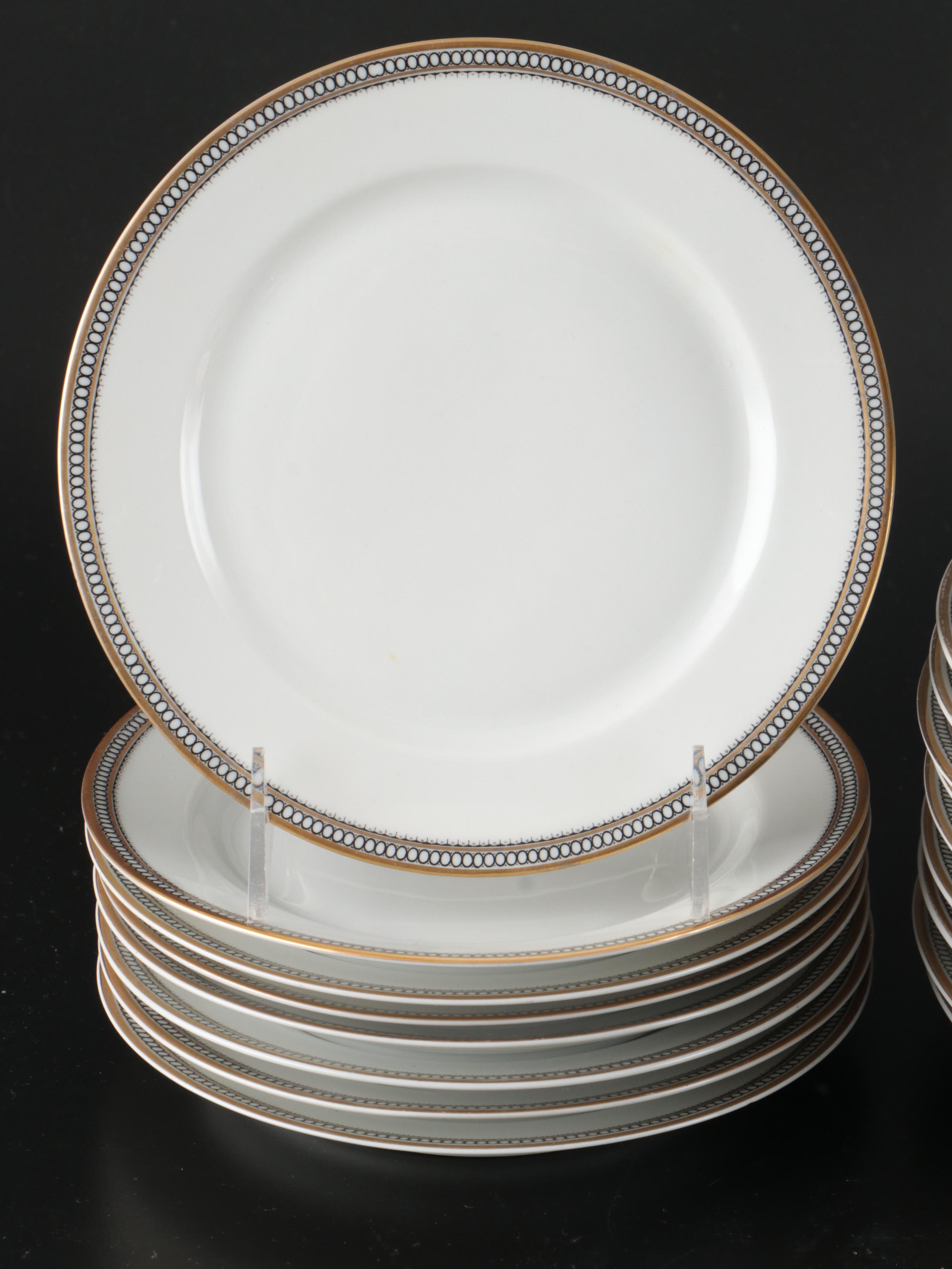 Heinrich & Co. German Porcelain Art Deco Style Dinnerware, 20th Century