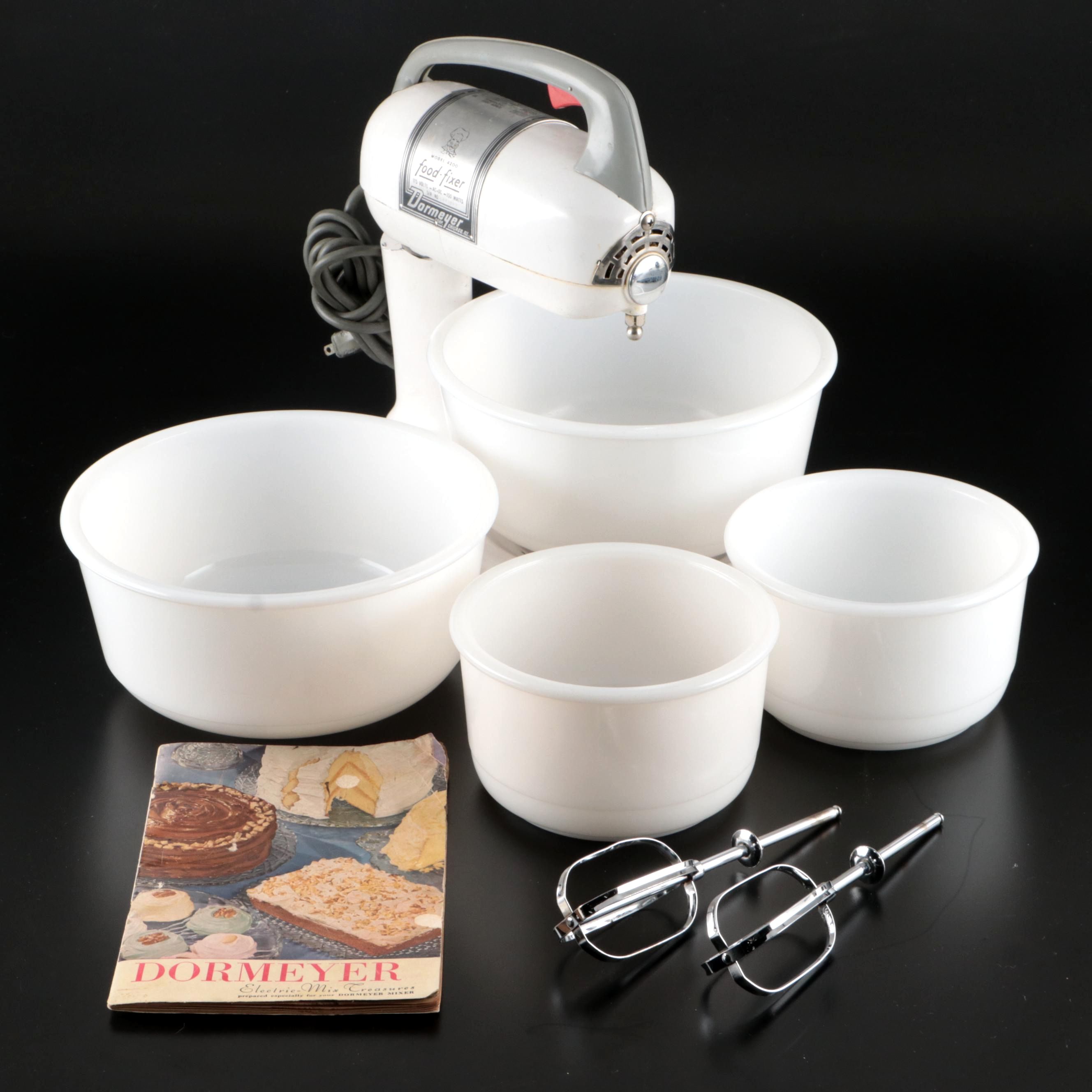 Dormeyer Food-Fixer 4200 Stand Mixer with Glass Bowls and Cook Booklet