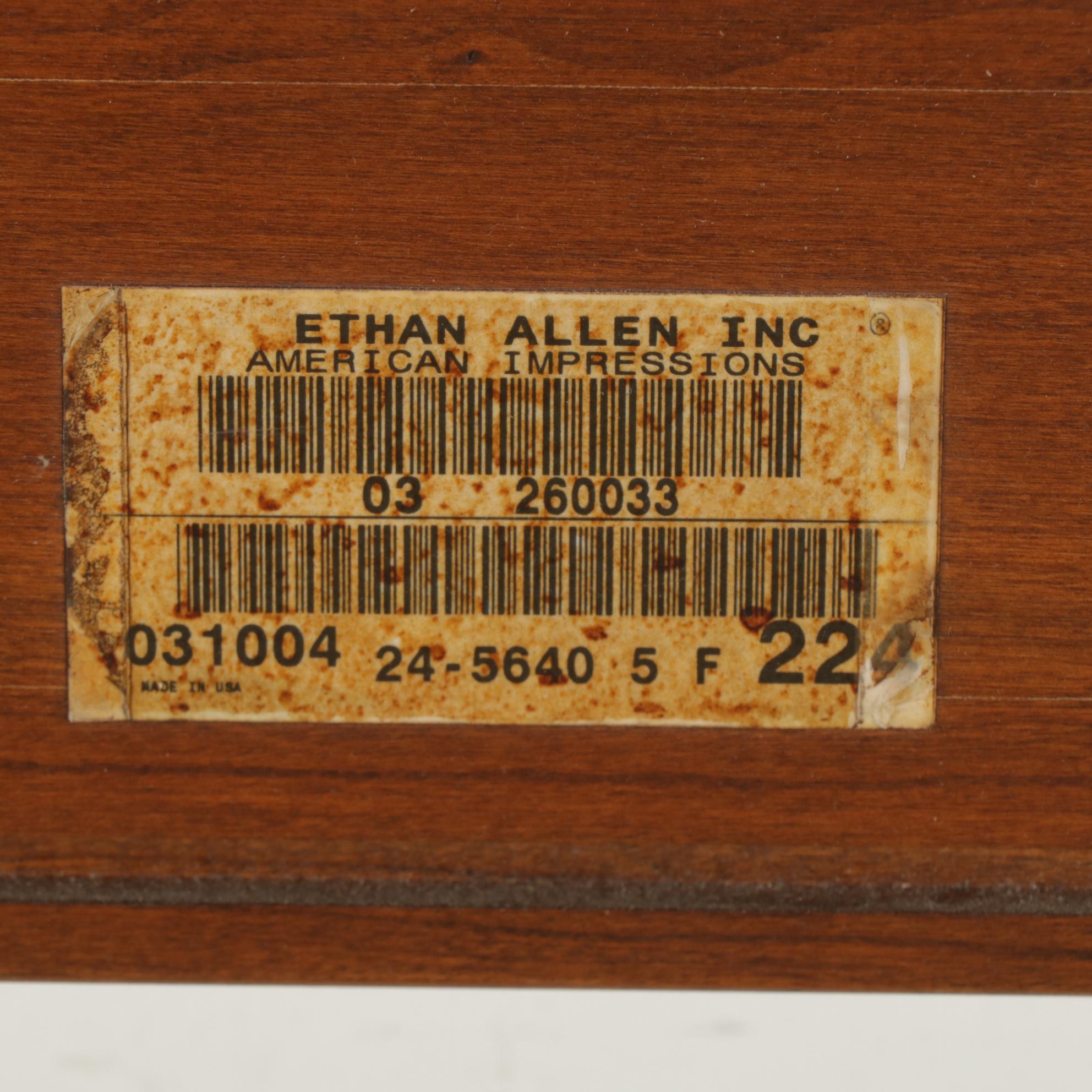 Ethan Allen Cherry Mission Style Queen Size Bed Frame