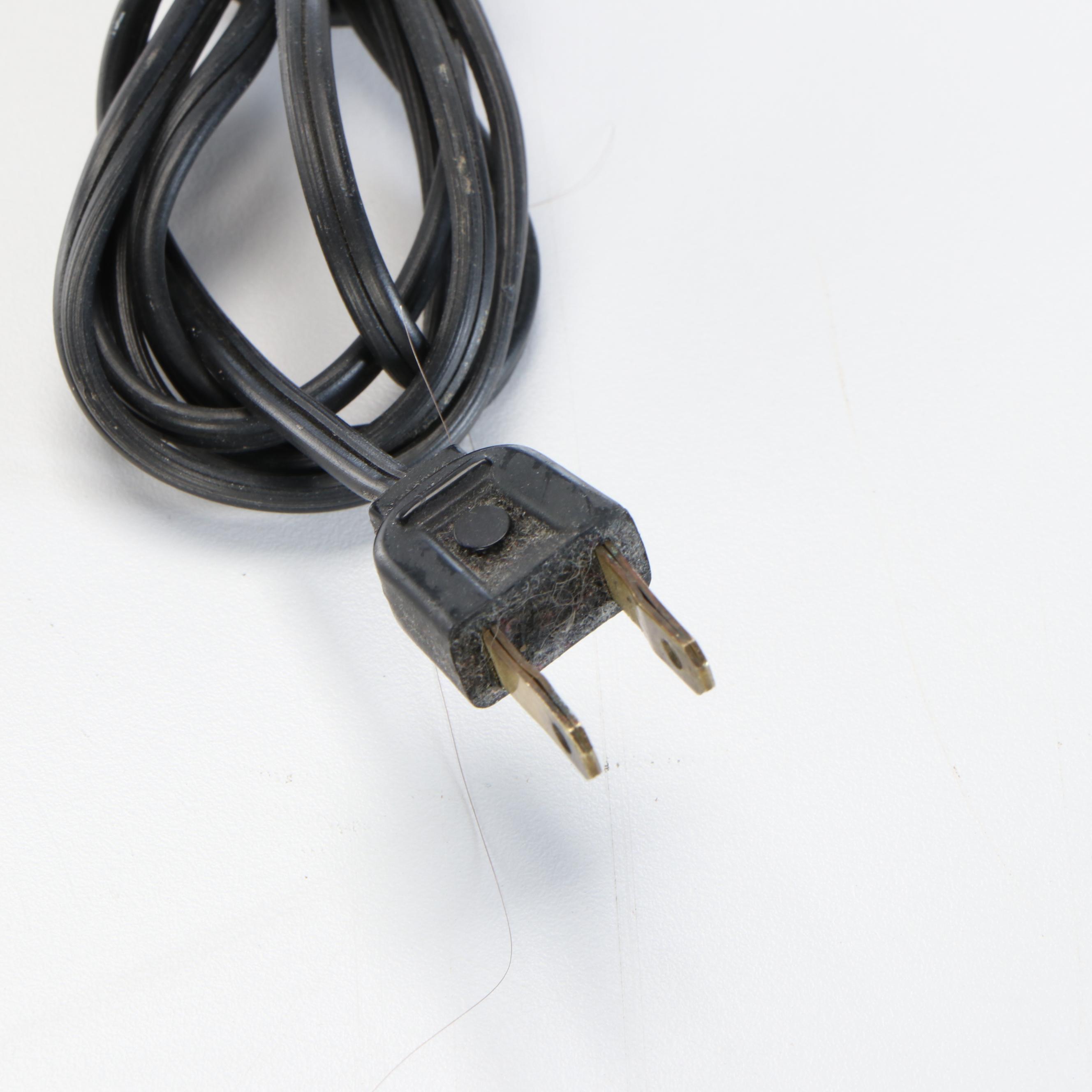 Kovacs Style Chrome Stacked Orb Table Lamp with Gloss Red Drum Shade