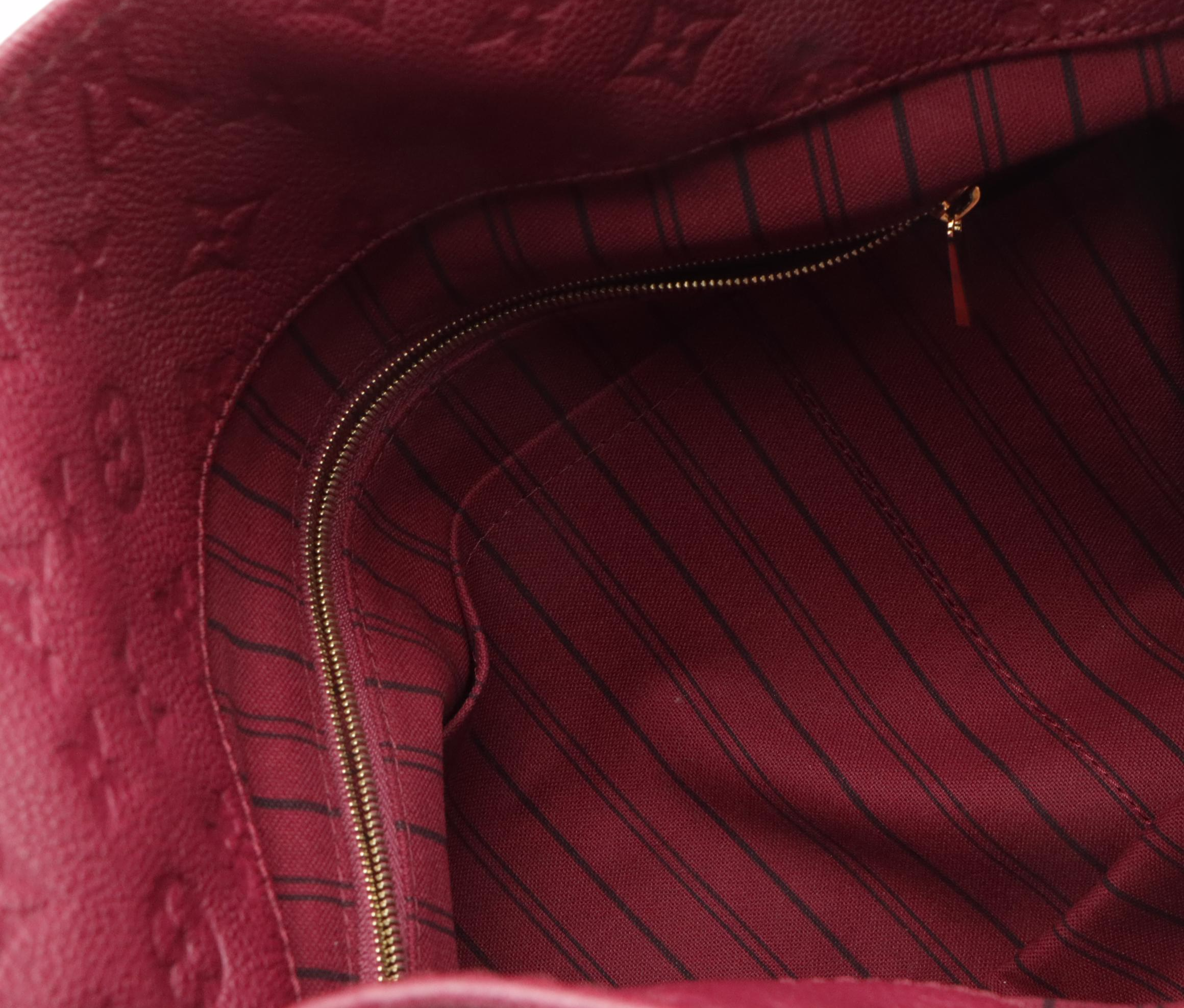 Louis Vuitton Artsy MM Shoulder Bag in Aurore Monogram Empreinte Leather