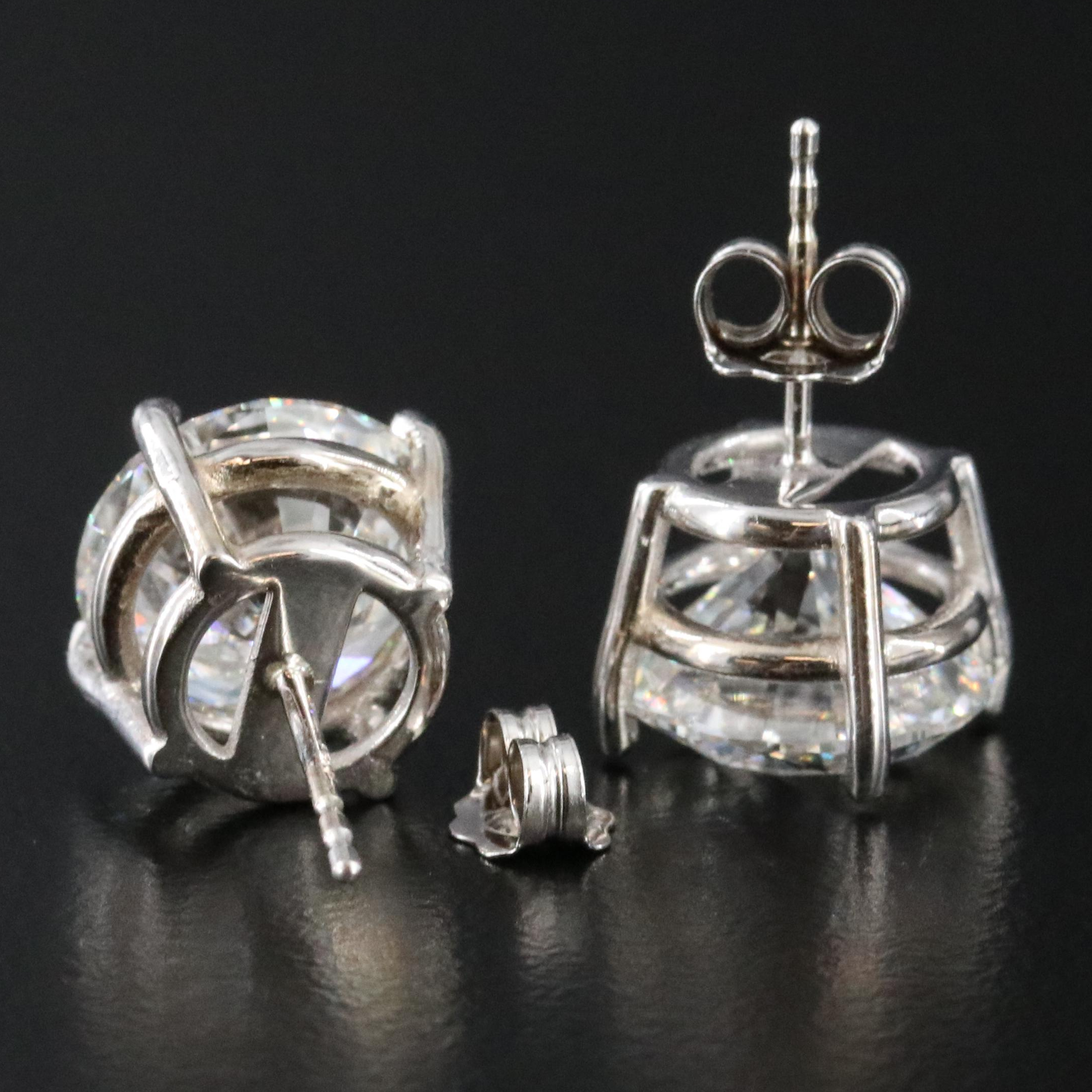 14K 6.96 CTW Lab Grown Diamond Stud Earrings with IGI Report