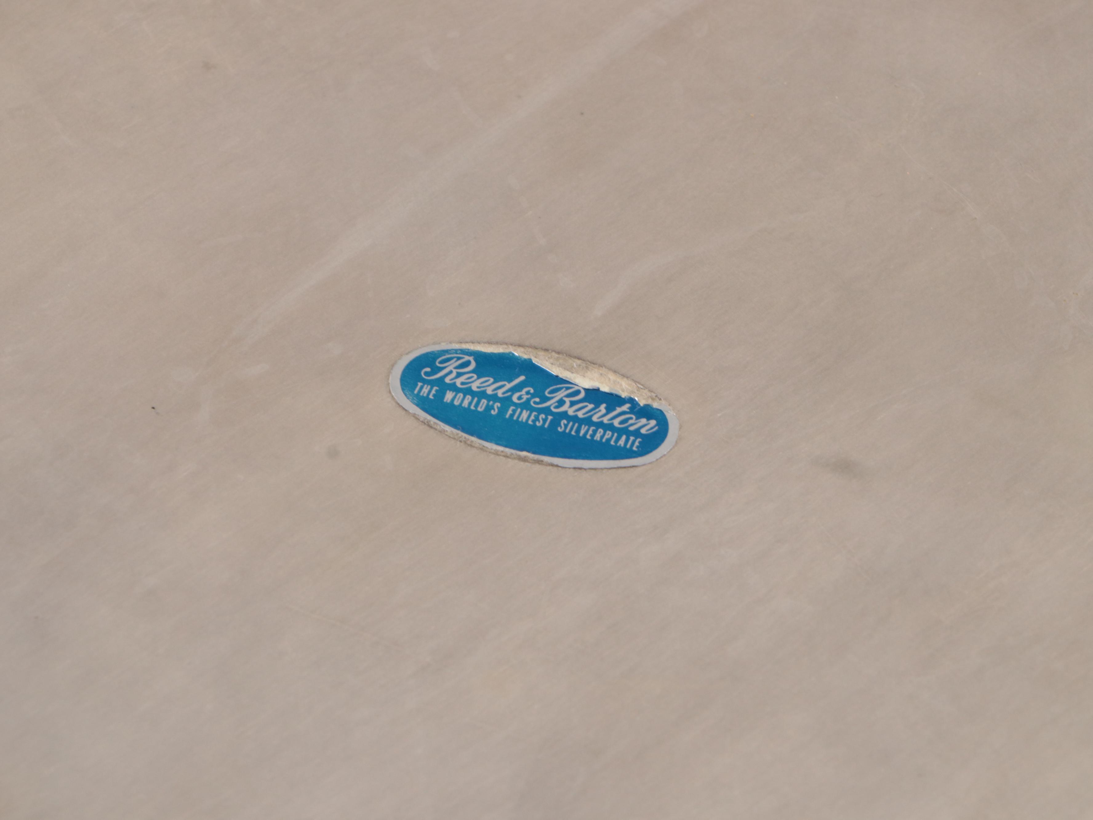 Reed & Barton "Chippendale" Platter with Other Bowls, Candlesticks and Trivet