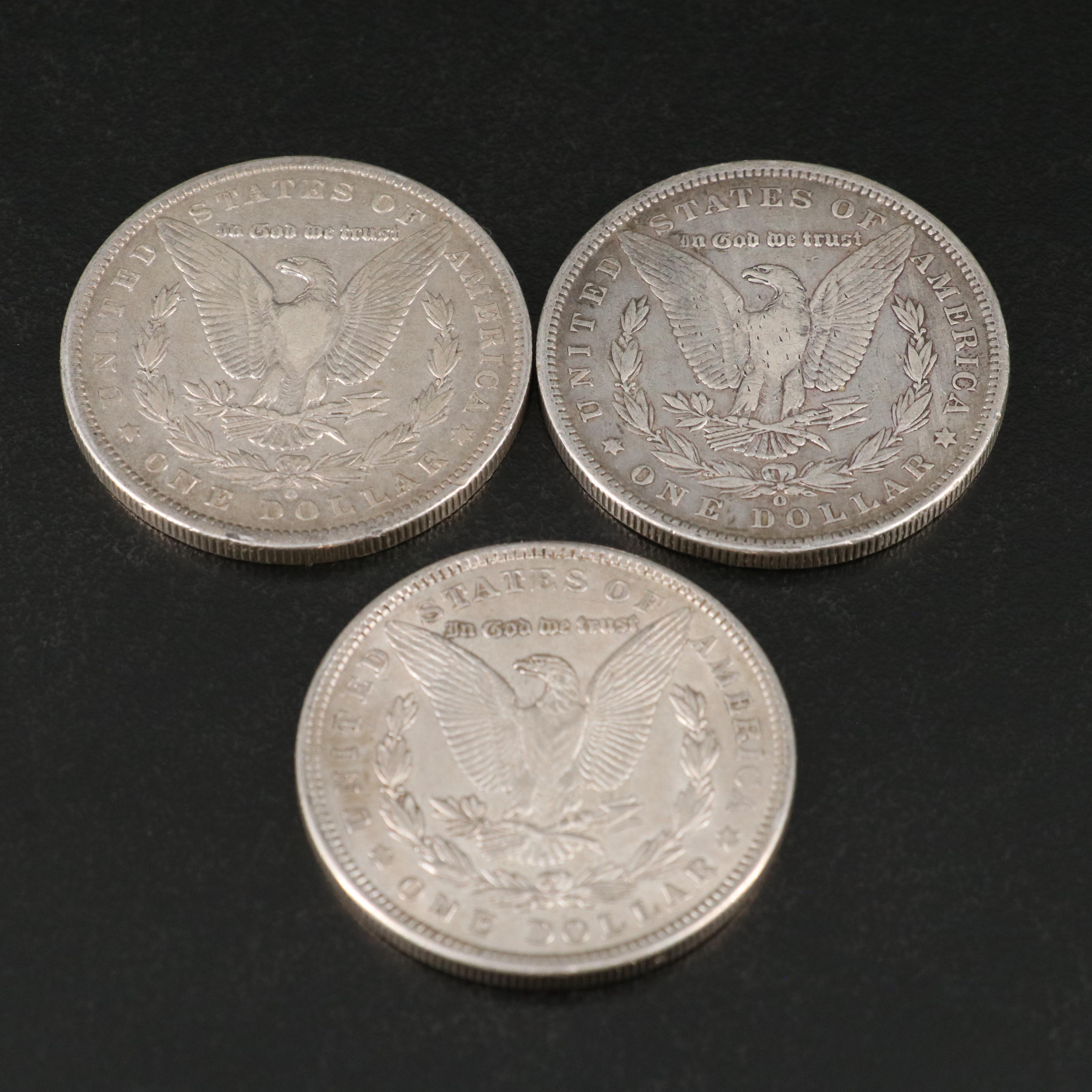 Ten Morgan Silver Dollars