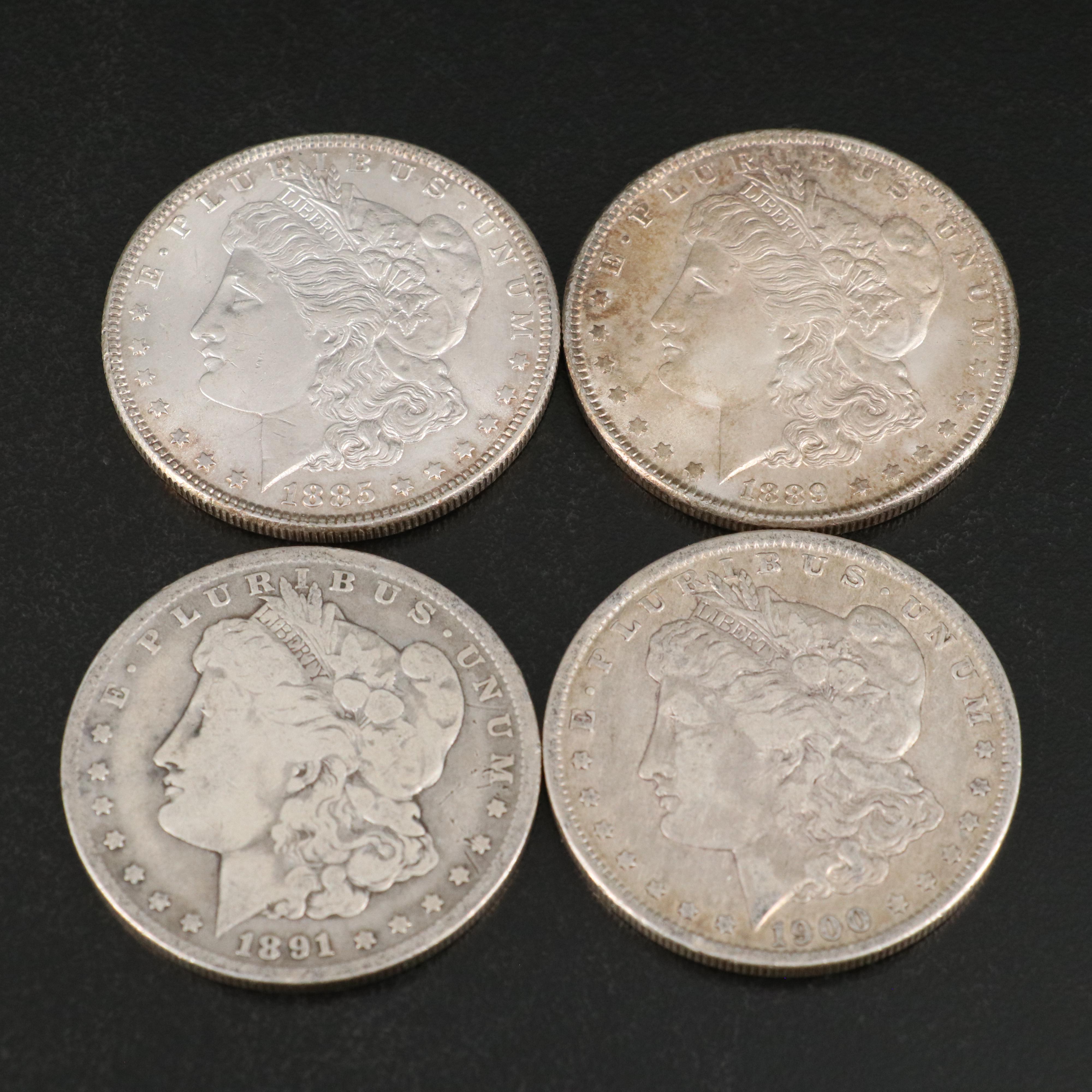 Twelve Morgan Silver Dollars