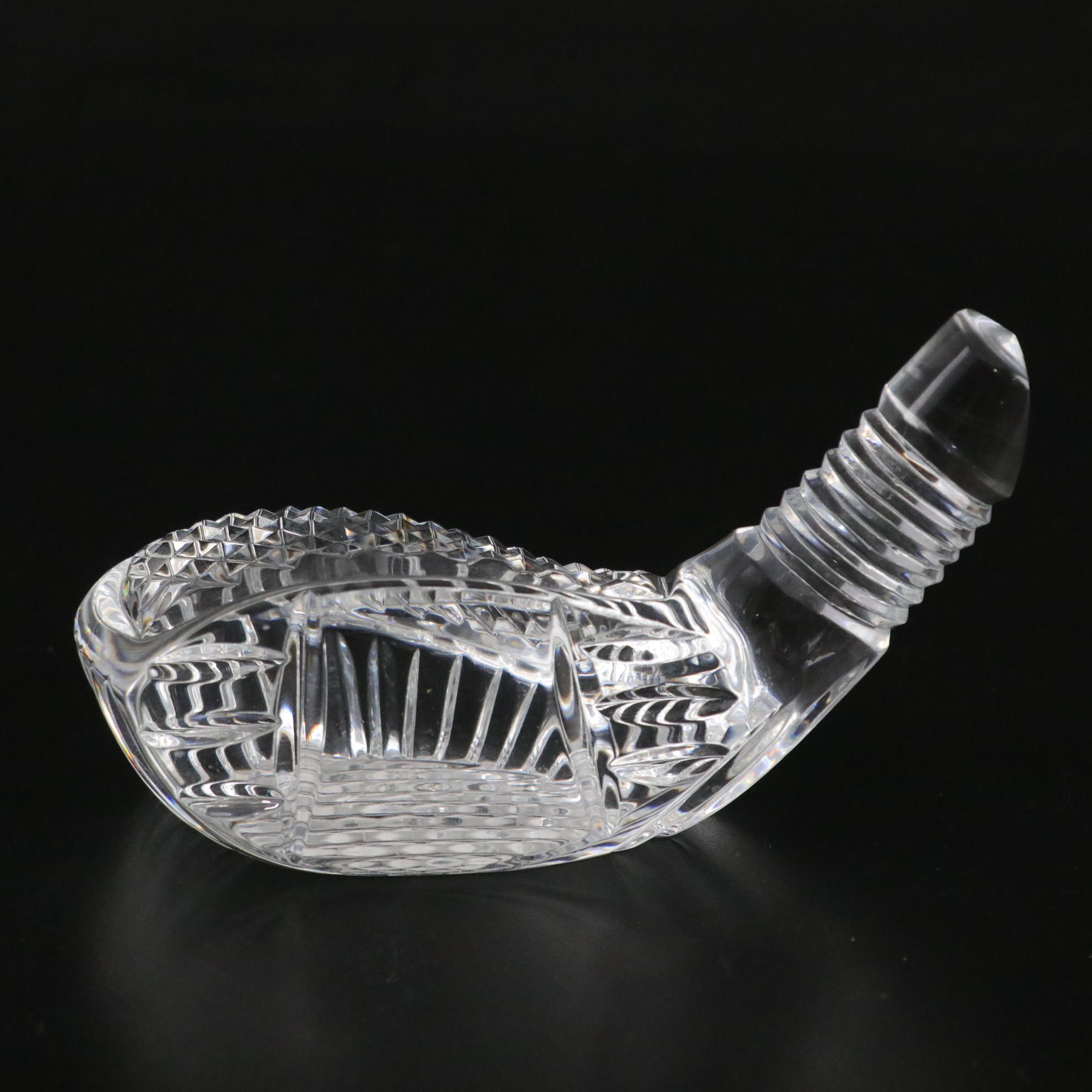 Waterford Crystal Golf Club Paperweight with Orrefors Crystal Vase