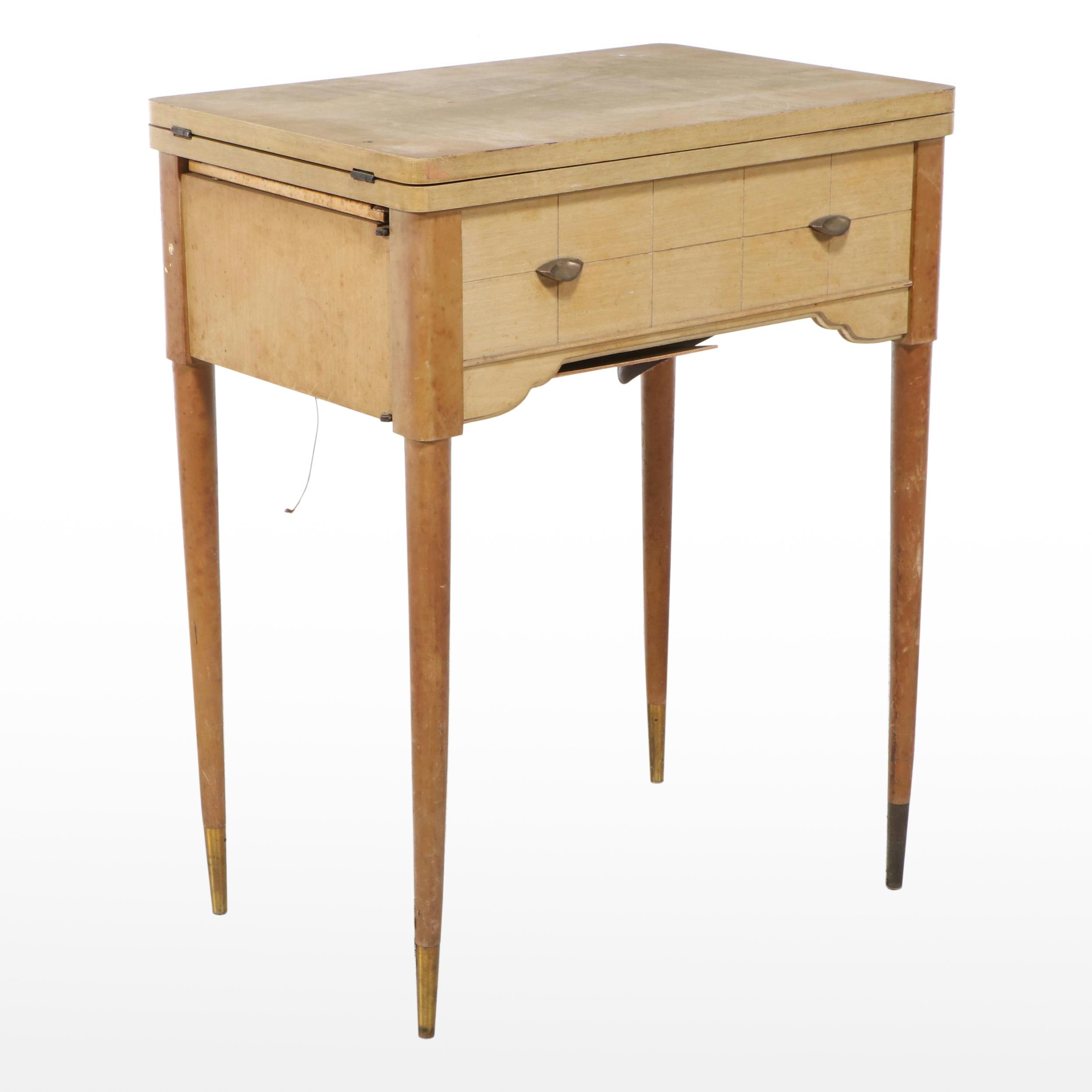 Singer 401A Sewing Machine on Sewing Table