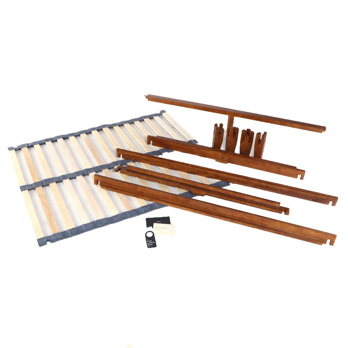 Thuma Mid Century Modern Style Wood Queen Size Platform Bed