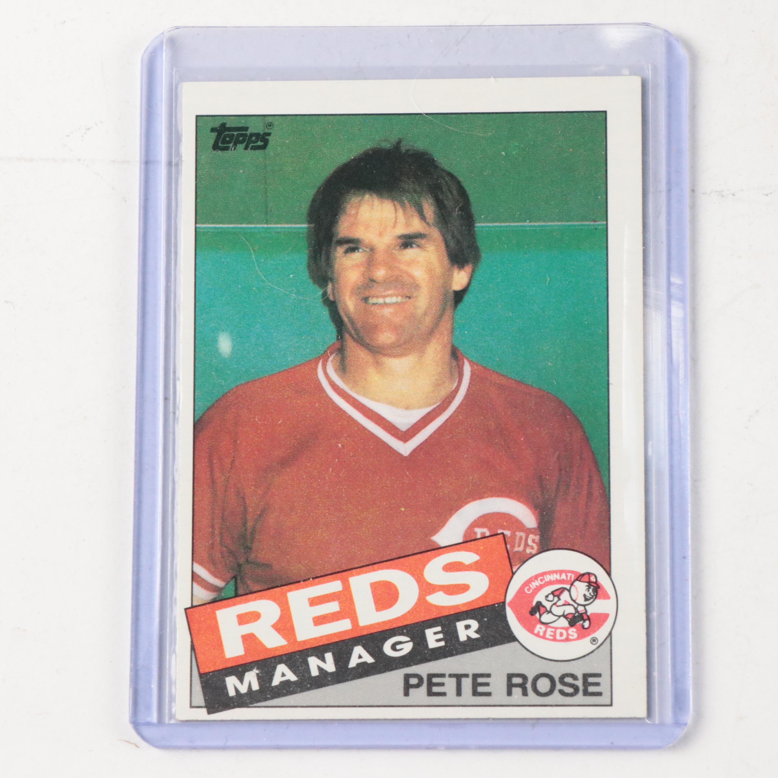 Pete Rose and Johnny Bench Baseball Card Collection, 1980s