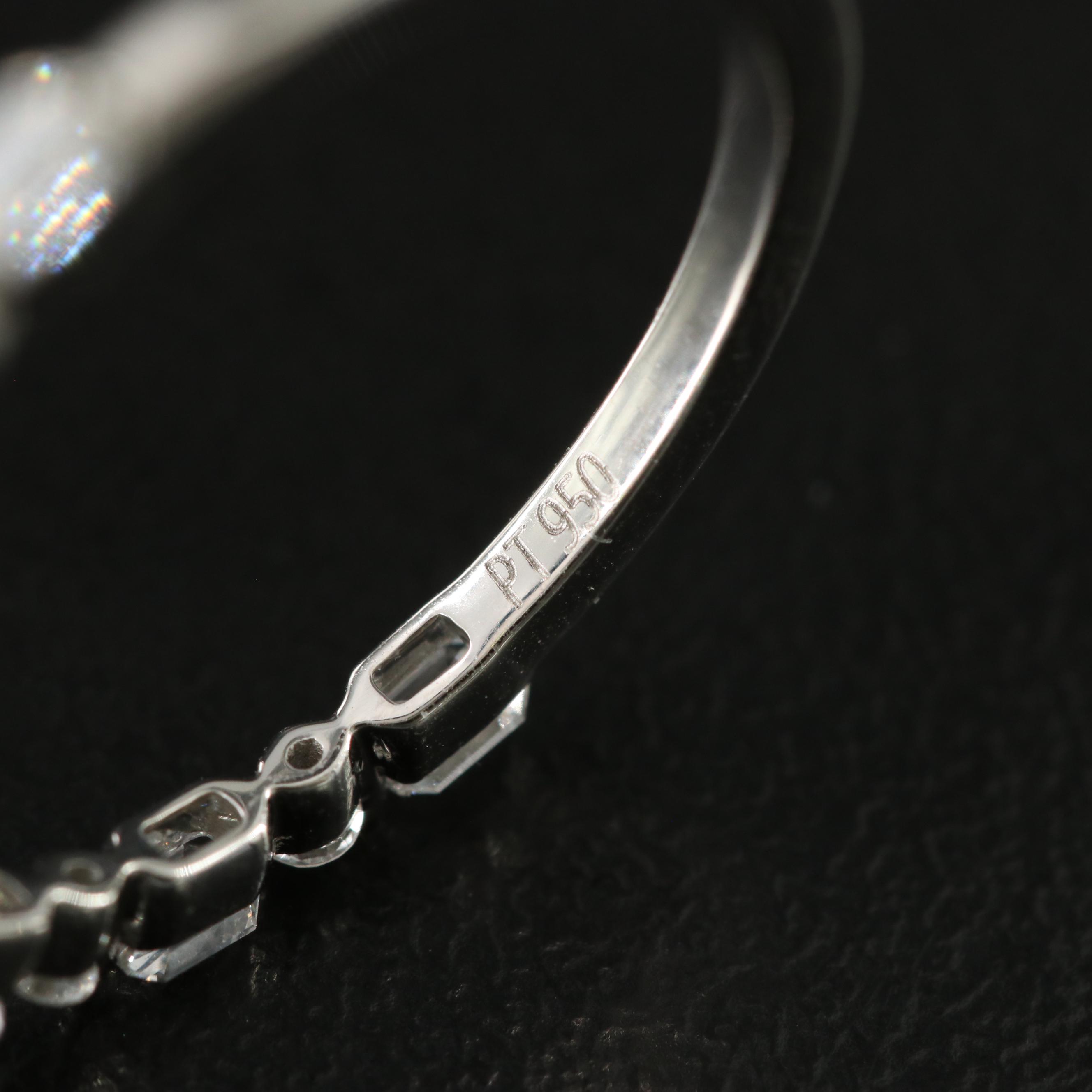 Platinum 5.01 CTW Lab Grown Diamond Ring with IGI Report