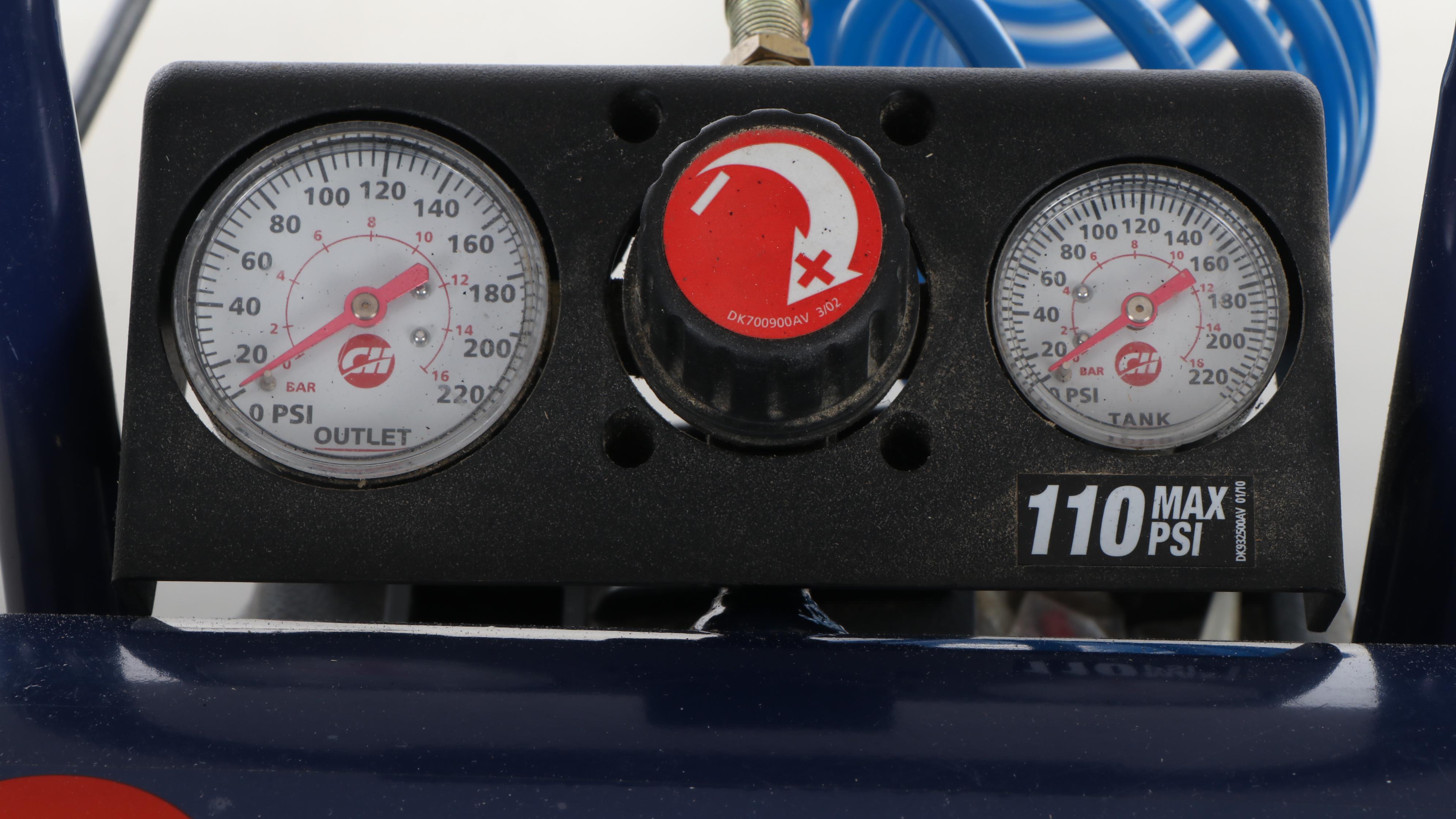 Campbell Hausfeld 2 Gallon Portable Electric Air Compressor with Brad Nailer