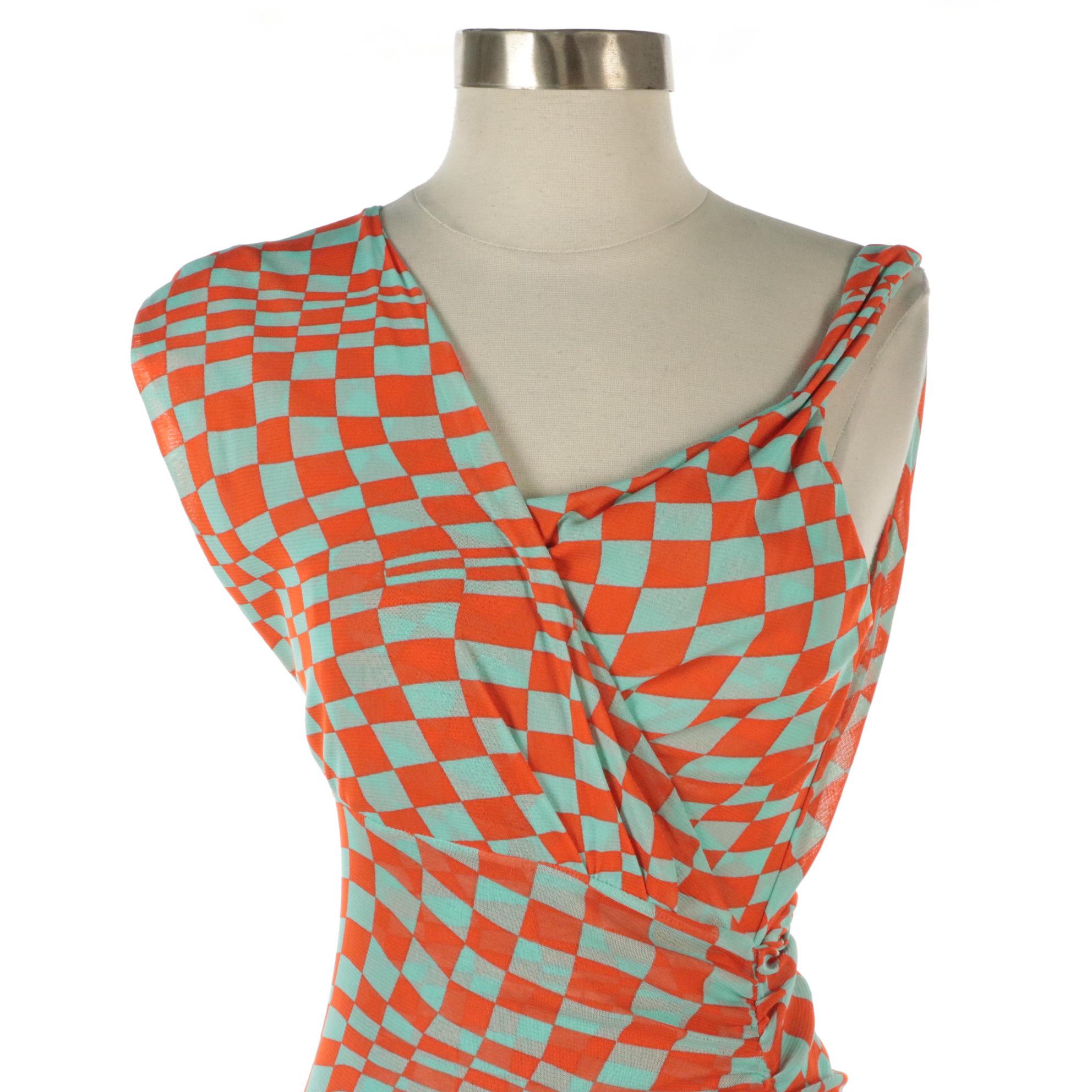 Raffaelo Pumpkin Orange Leather Jacket and Diane Von Furstenberg Sebastian Dress