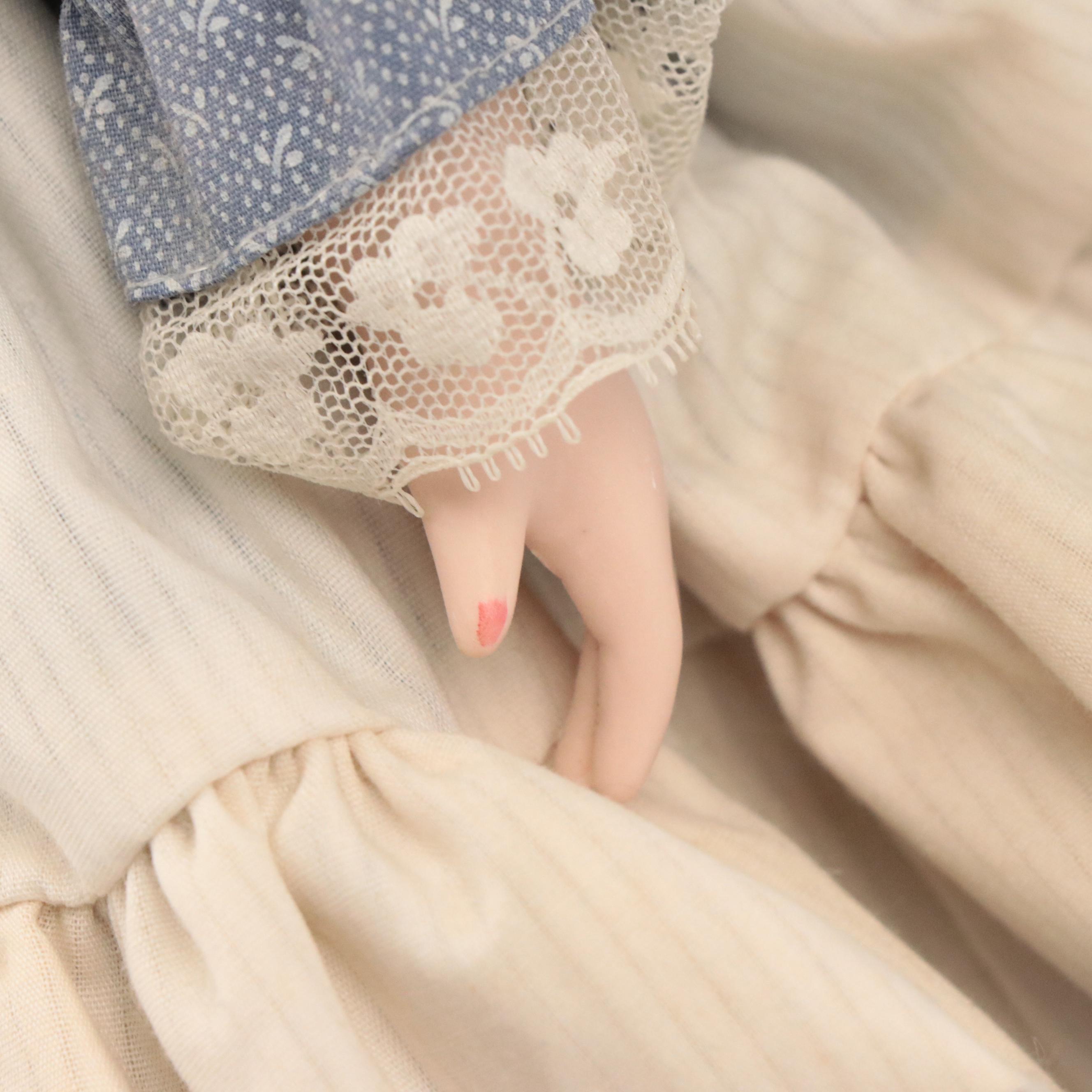 Seymour Mann "Connoisseur Doll Collection" Porcelain Dolls with Stands