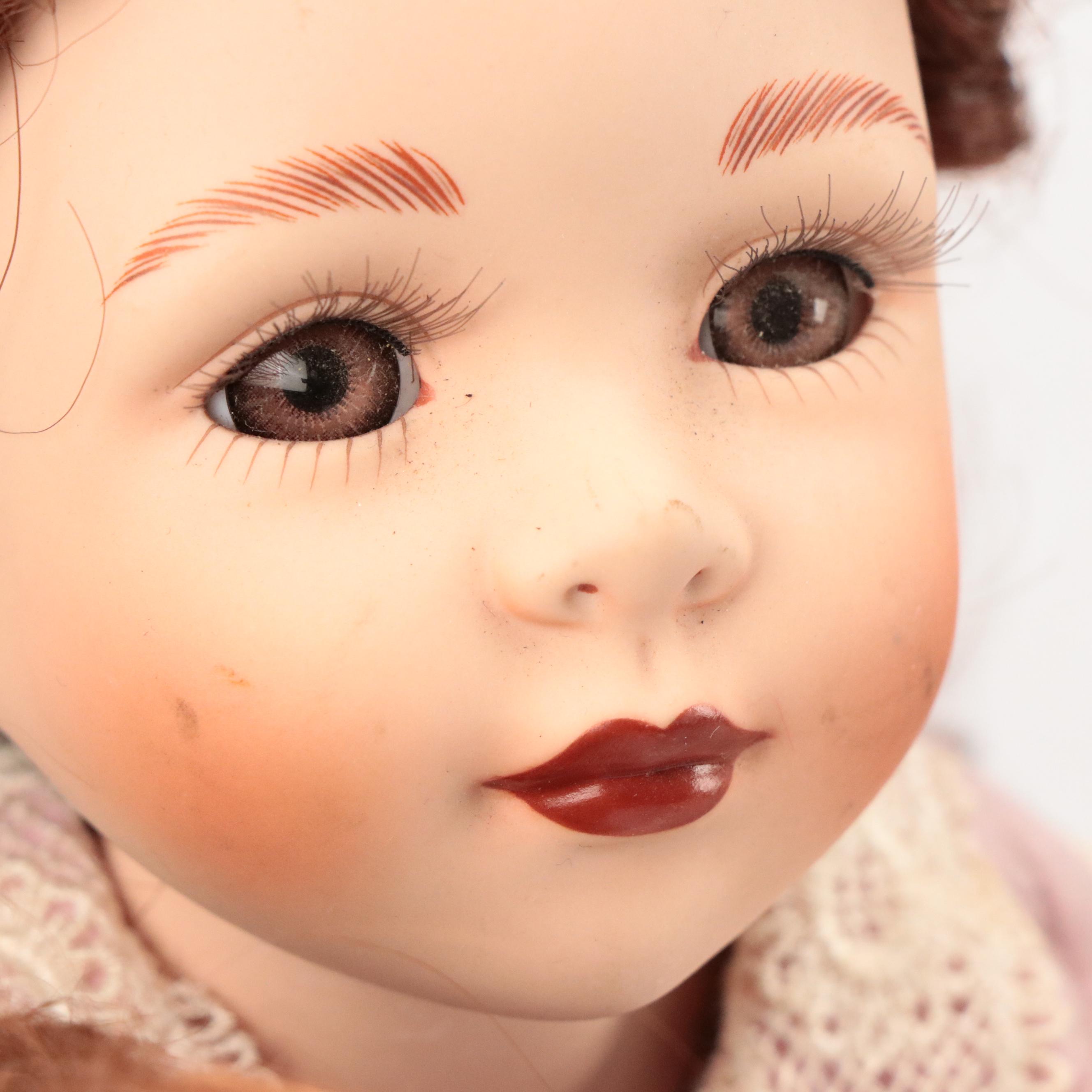 Seymour Mann "Connoisseur Doll Collection" Porcelain Dolls with Stands