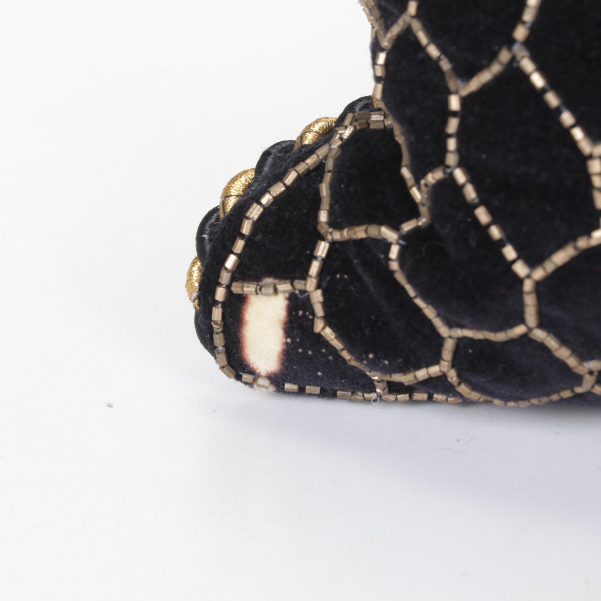 MacKenzie-Childs Glass Beaded Queen Bee and Courtly Check Throw Pillows