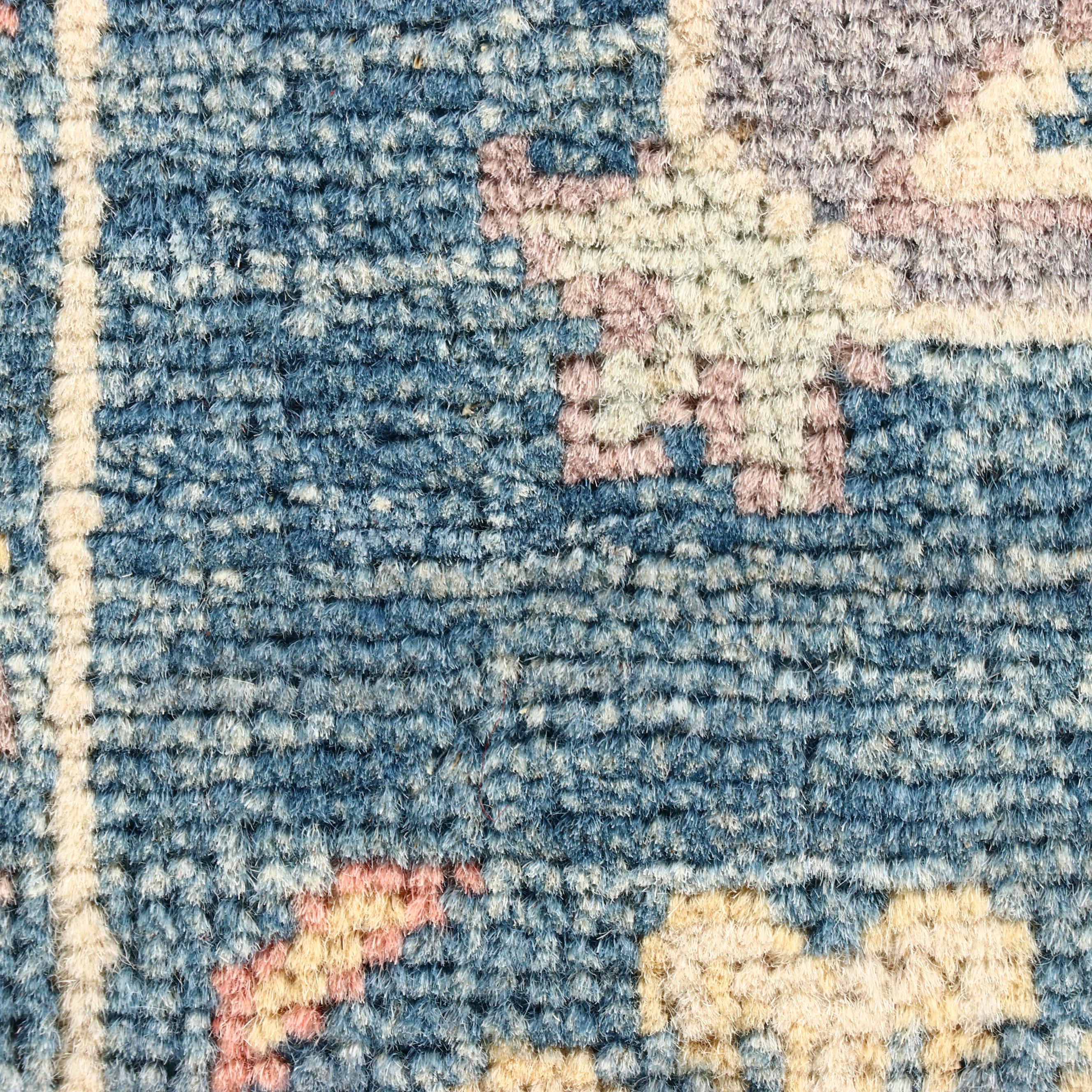 4' x 6'1 Hand-Knotted Pakistani Kazak Area Rug