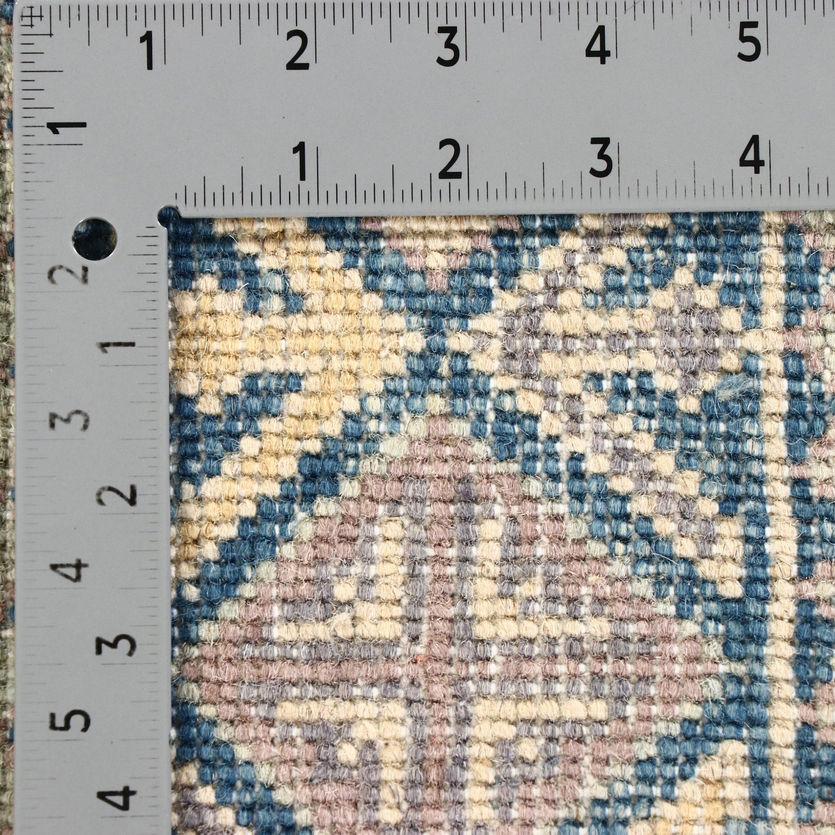 4' x 6'1 Hand-Knotted Pakistani Kazak Area Rug