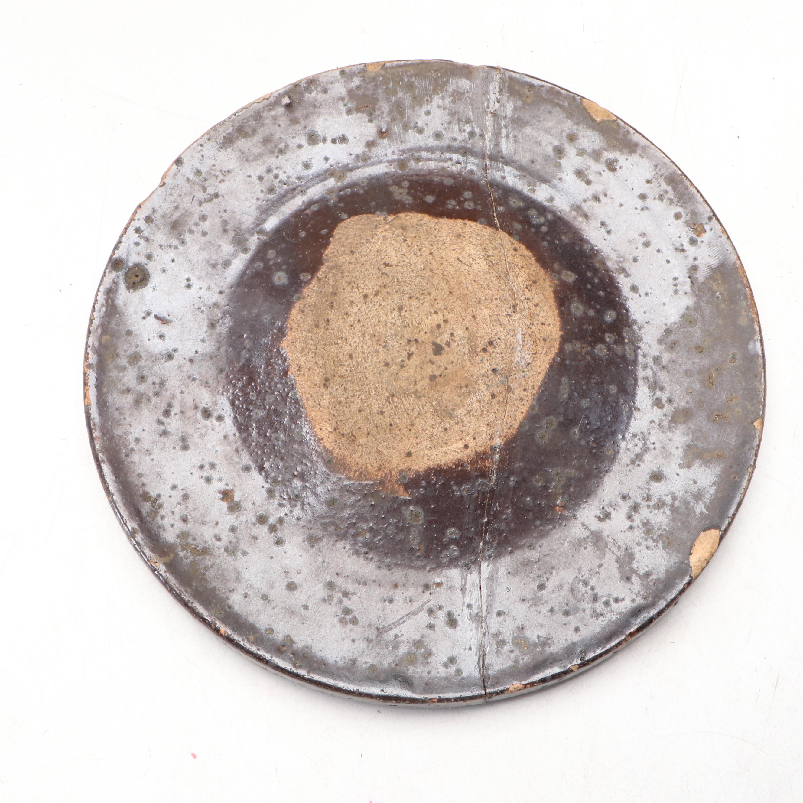 Robinson Ransbottom and Other Salt Glazed Stoneware Crocks with Art Pottery Vase