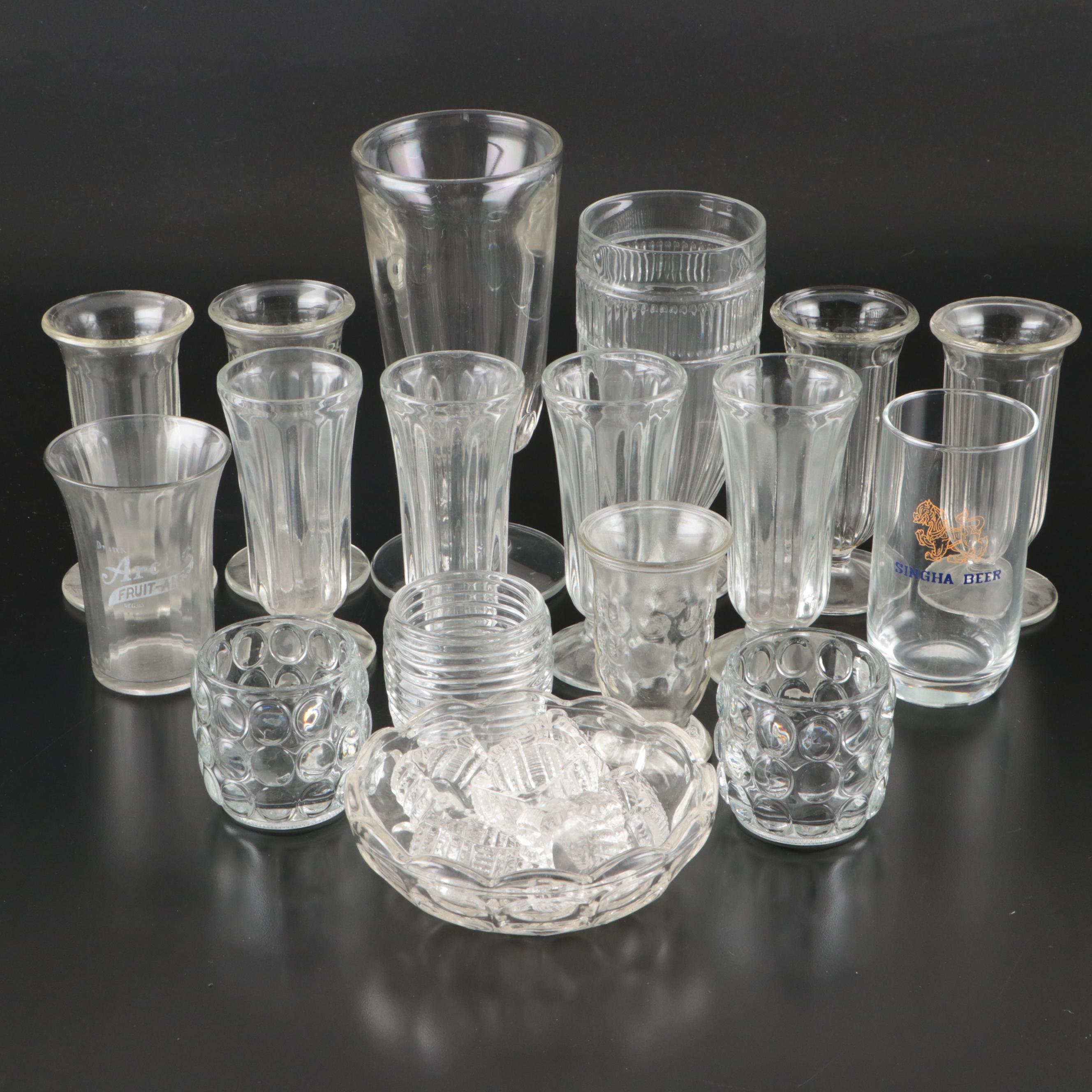 Anchor Hocking "Annapolis" Footed Tumbler with Other Drink and Tableware