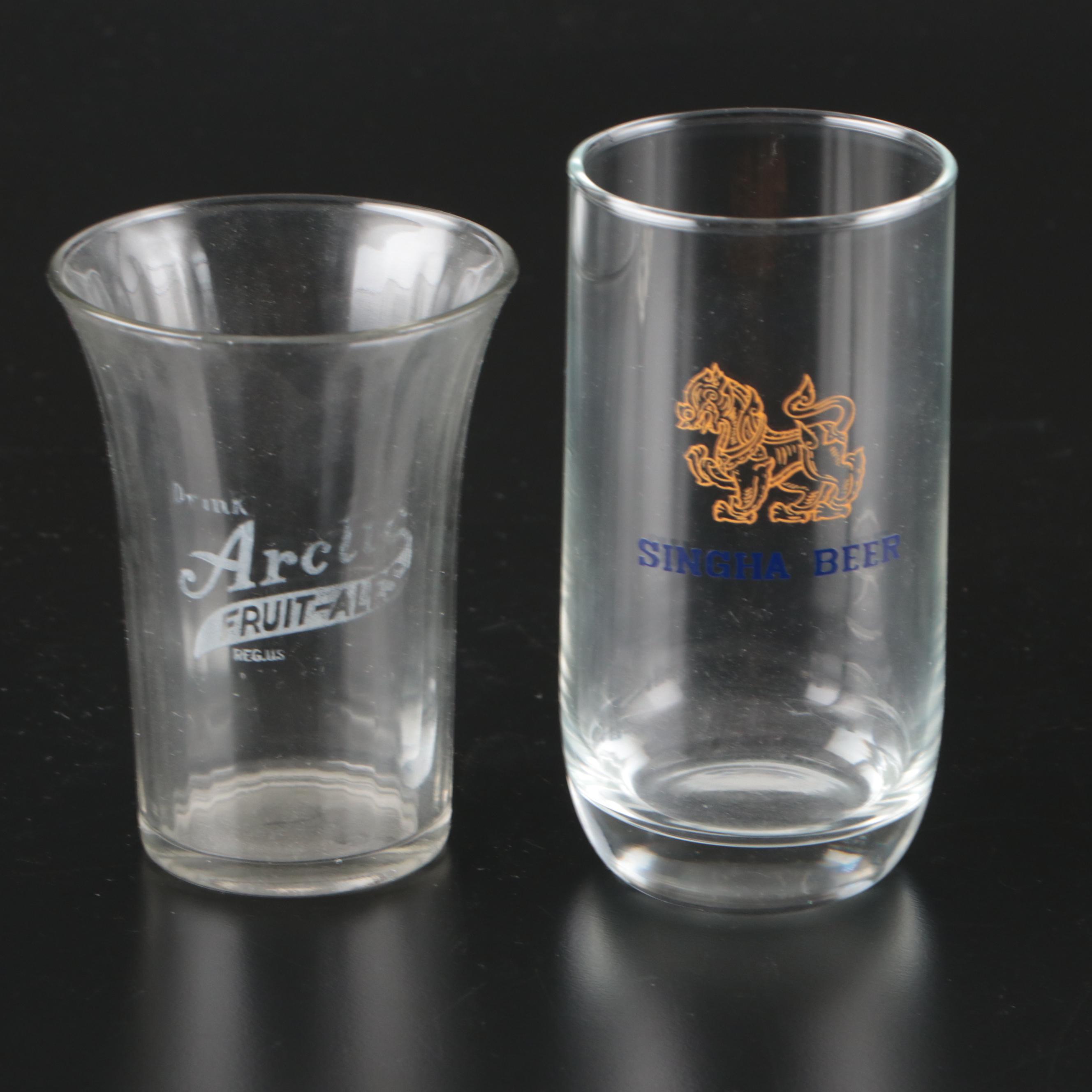 Anchor Hocking "Annapolis" Footed Tumbler with Other Drink and Tableware